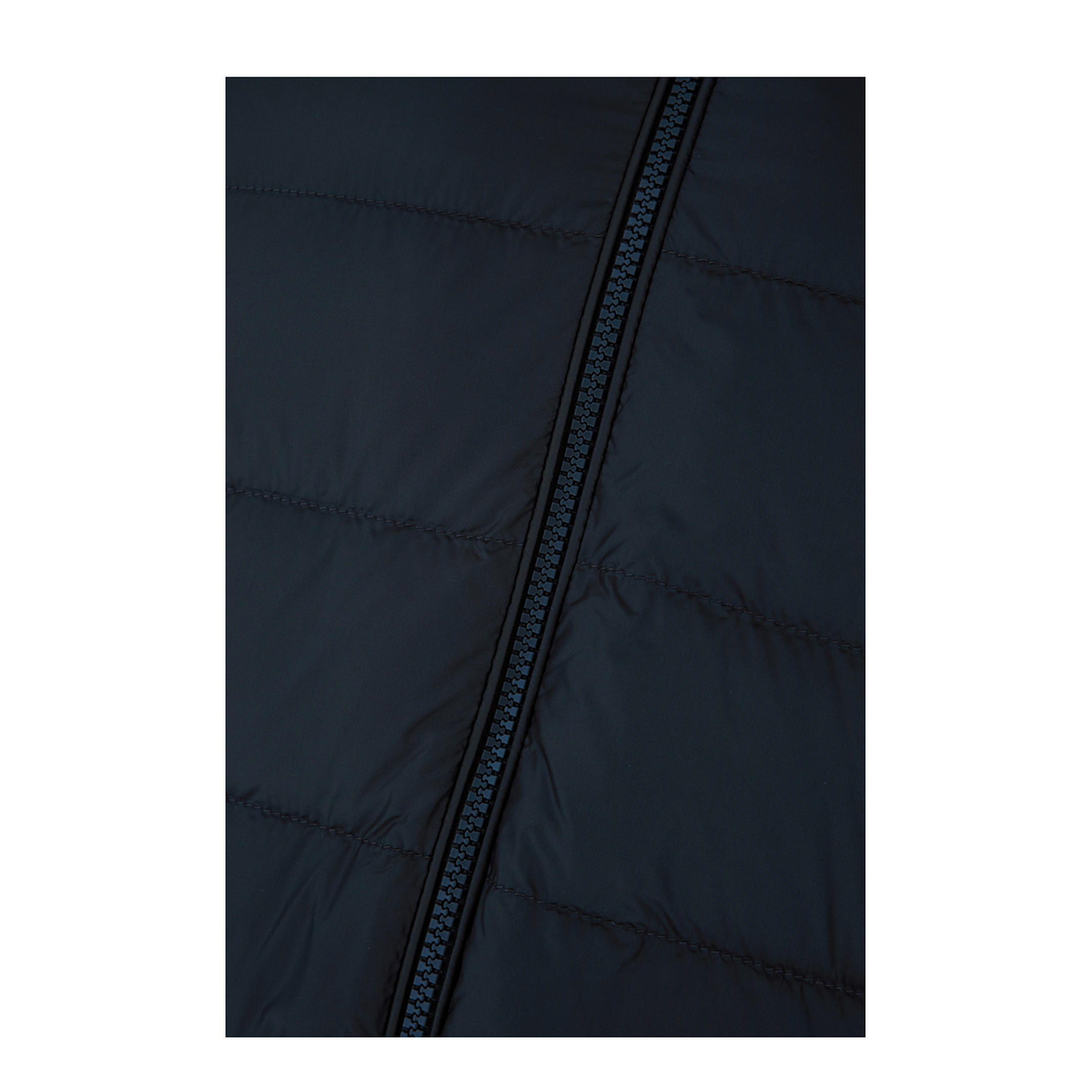 Regular Fit Down Padded Virgin Wool Zip Cardigan - Image 5