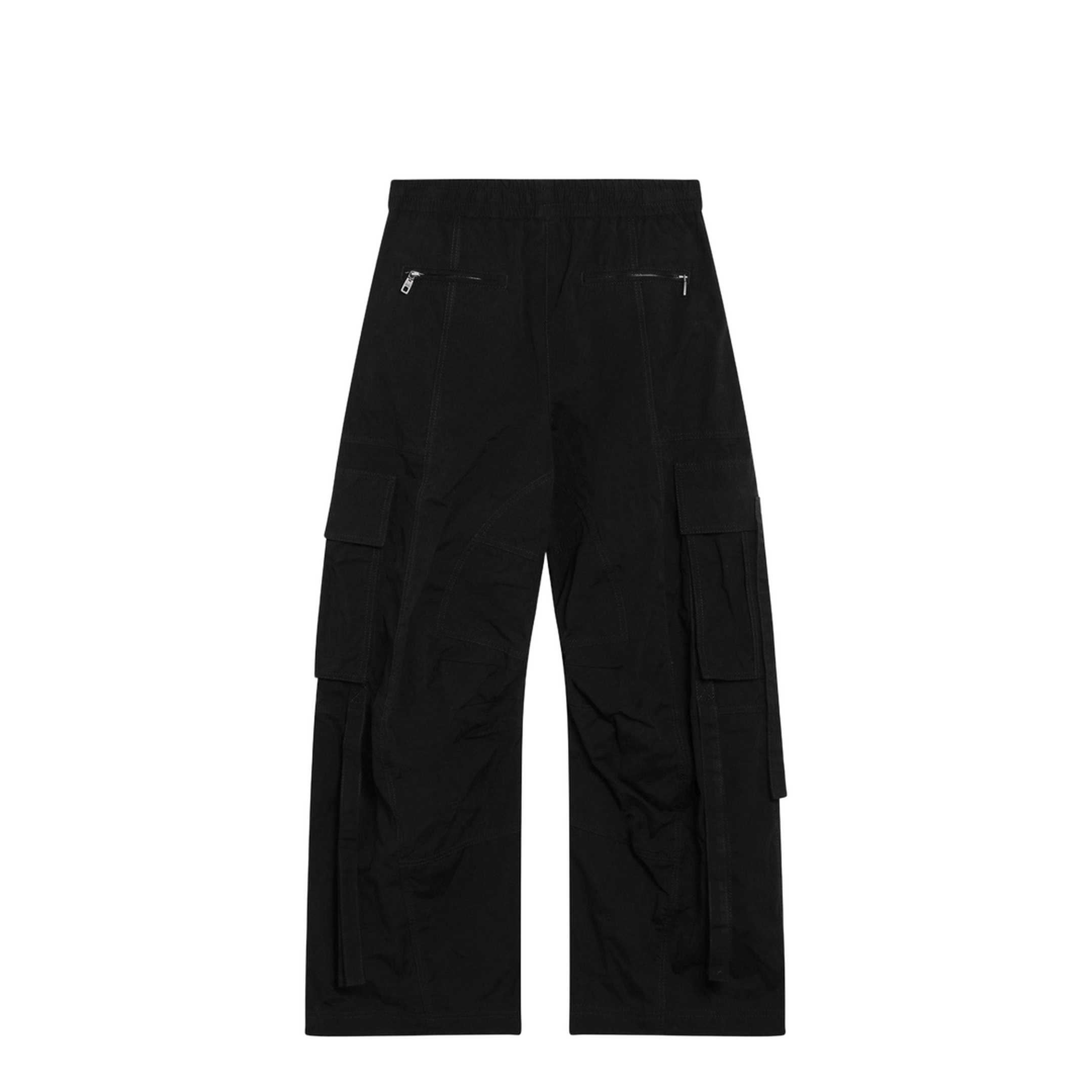 Waxed Faille Cargo Pants in Black - Image 2