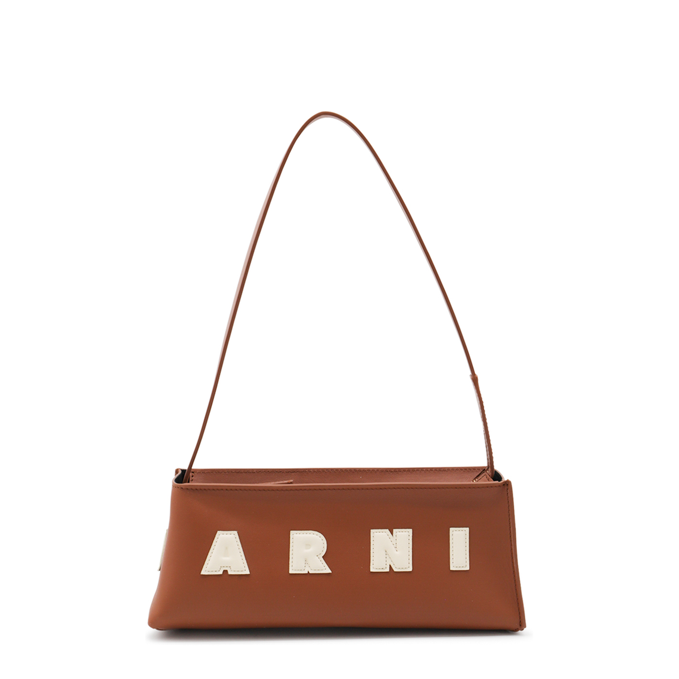 Museo Compact Baguette Bag Calfskin - Moca/Ivory - Image 1