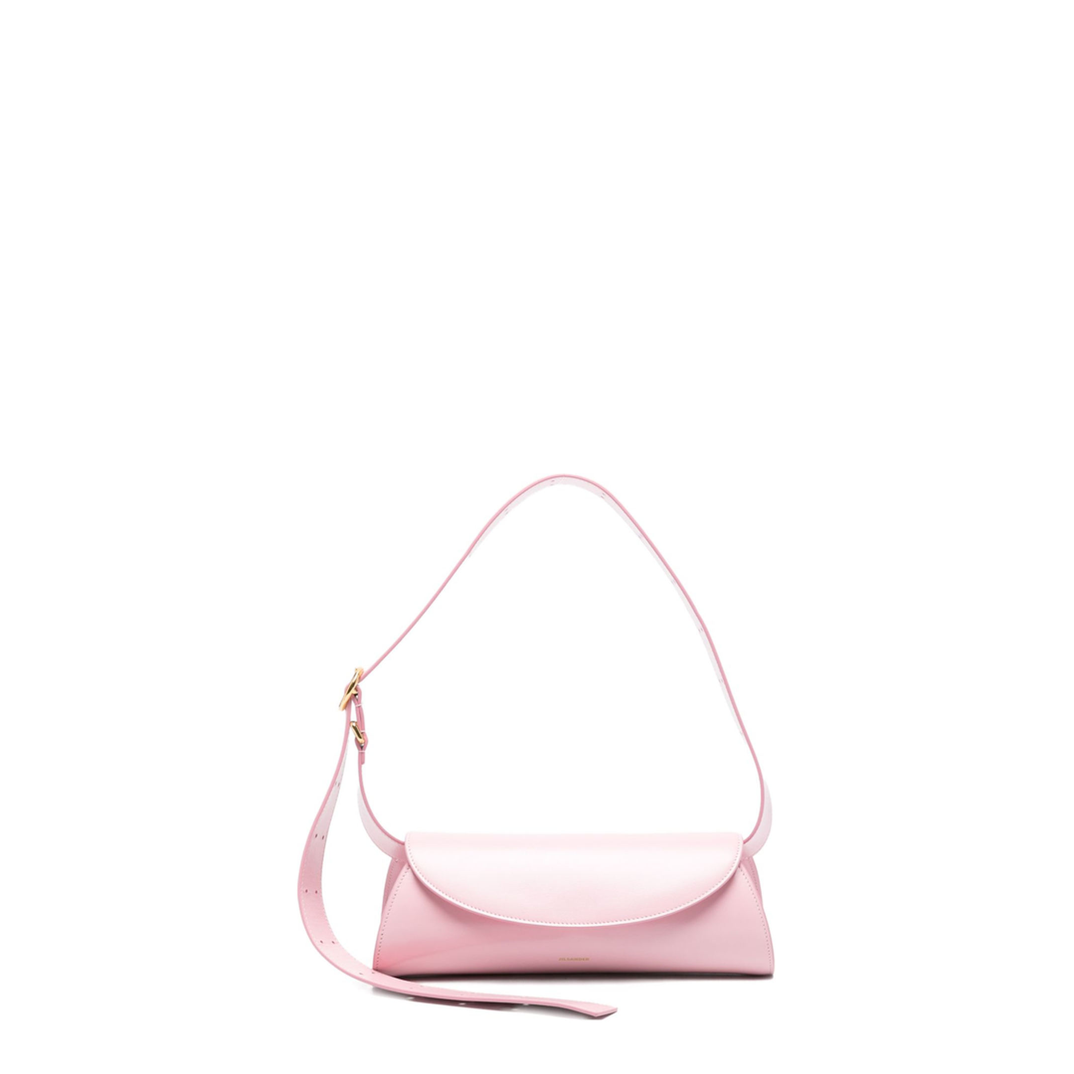 Cannolo Small Calfskin Shoulder Bag - Pale Pink - Image 1