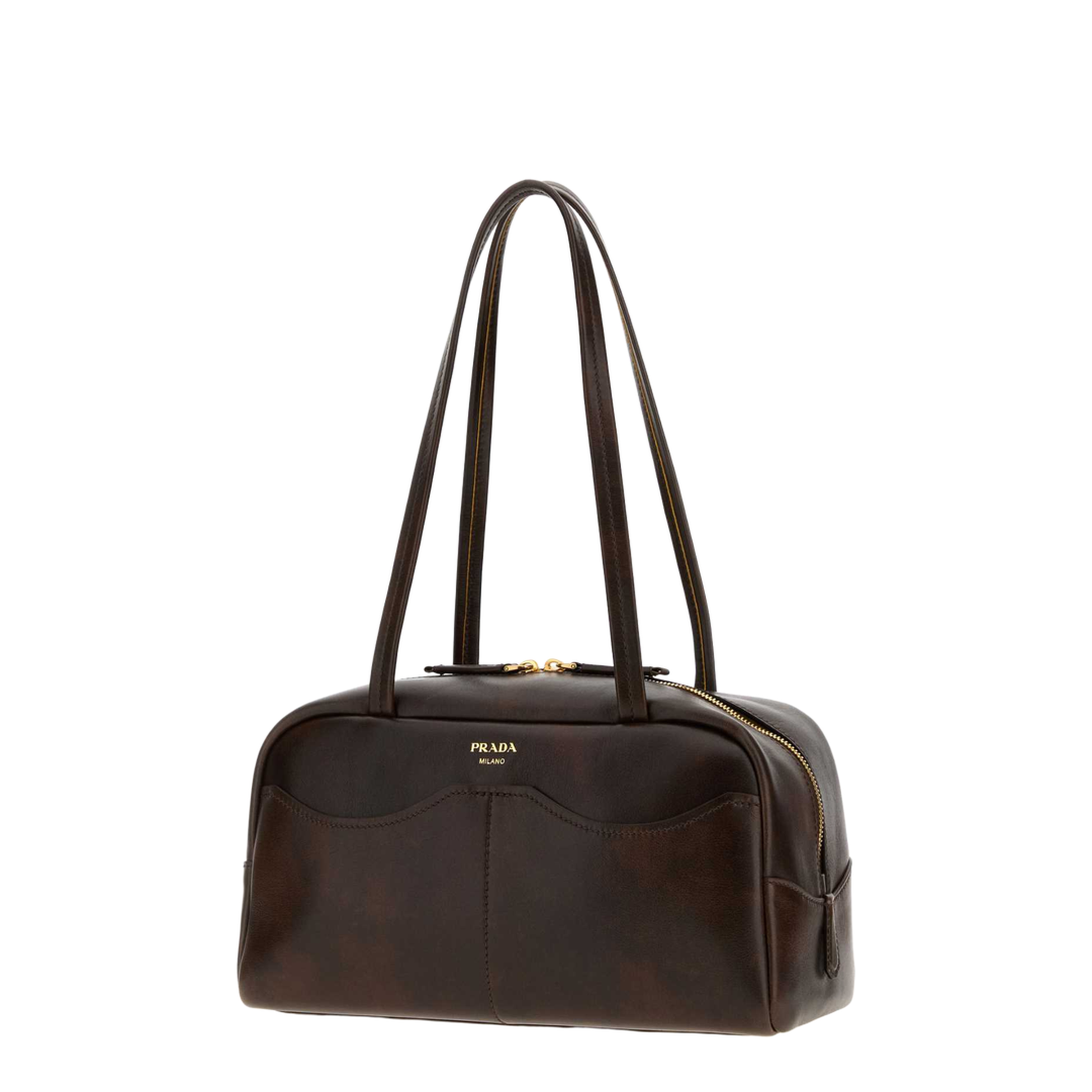 Carry Large Leather Handbags - Cocoa Brown - Image 2