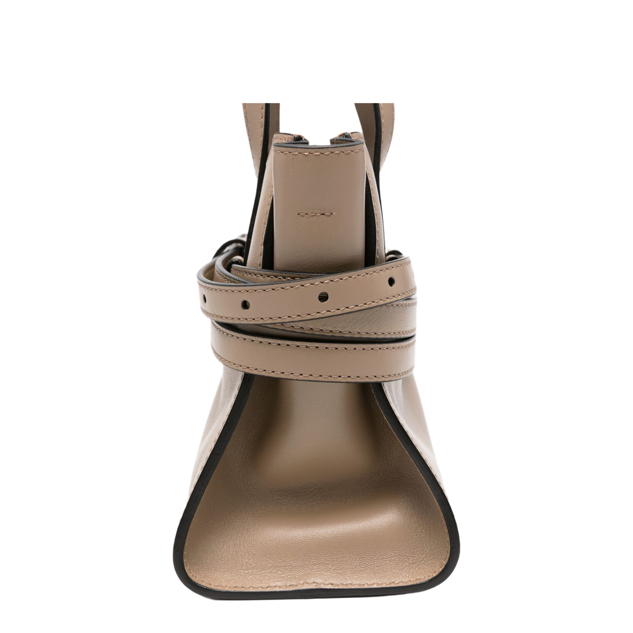 Calf Leather Tote - Beige - Image 4