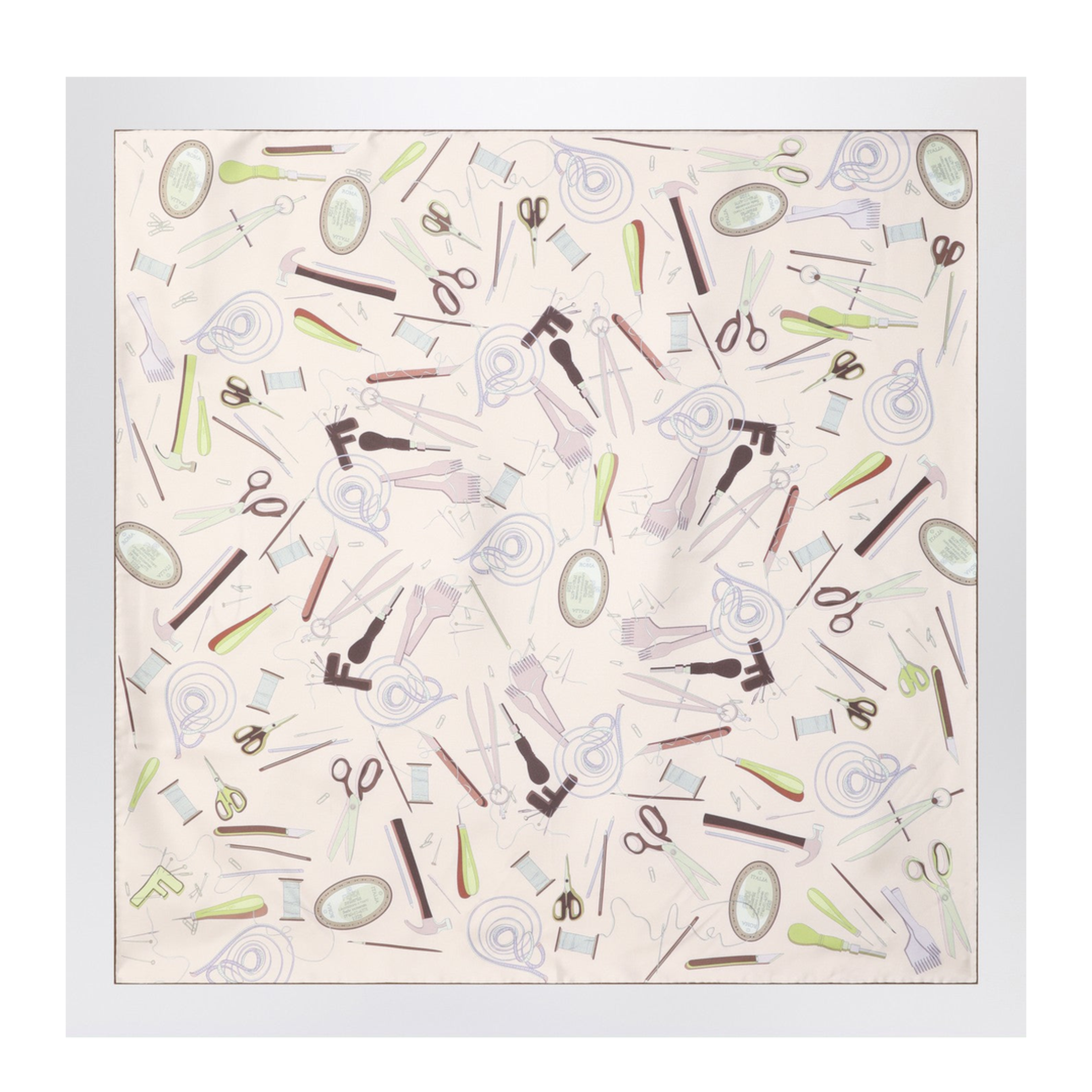 Mauve Rose Silk Foulard - Image 1
