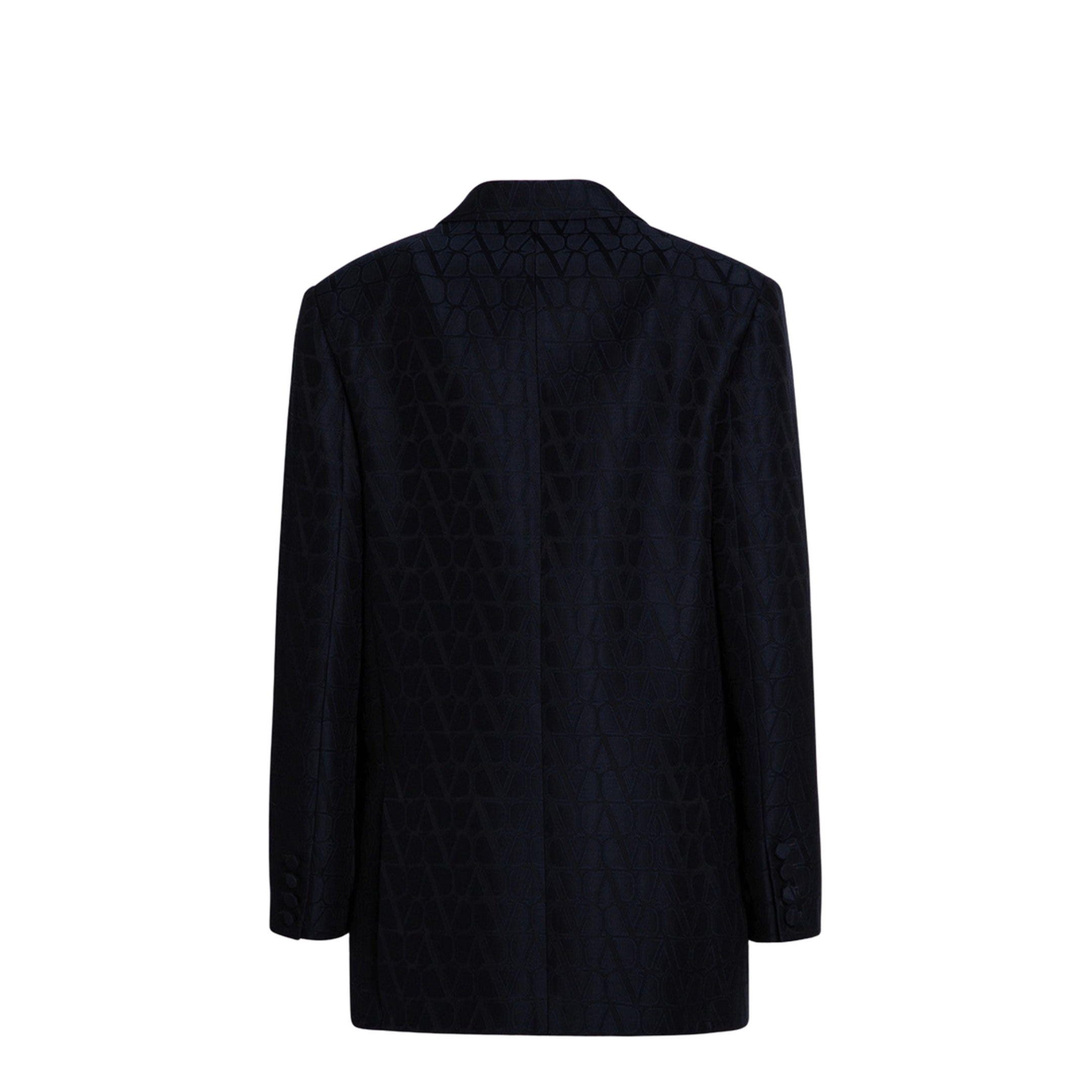 Navy Blue Double-Breasted Jacket Toile Iconographe - Image 2