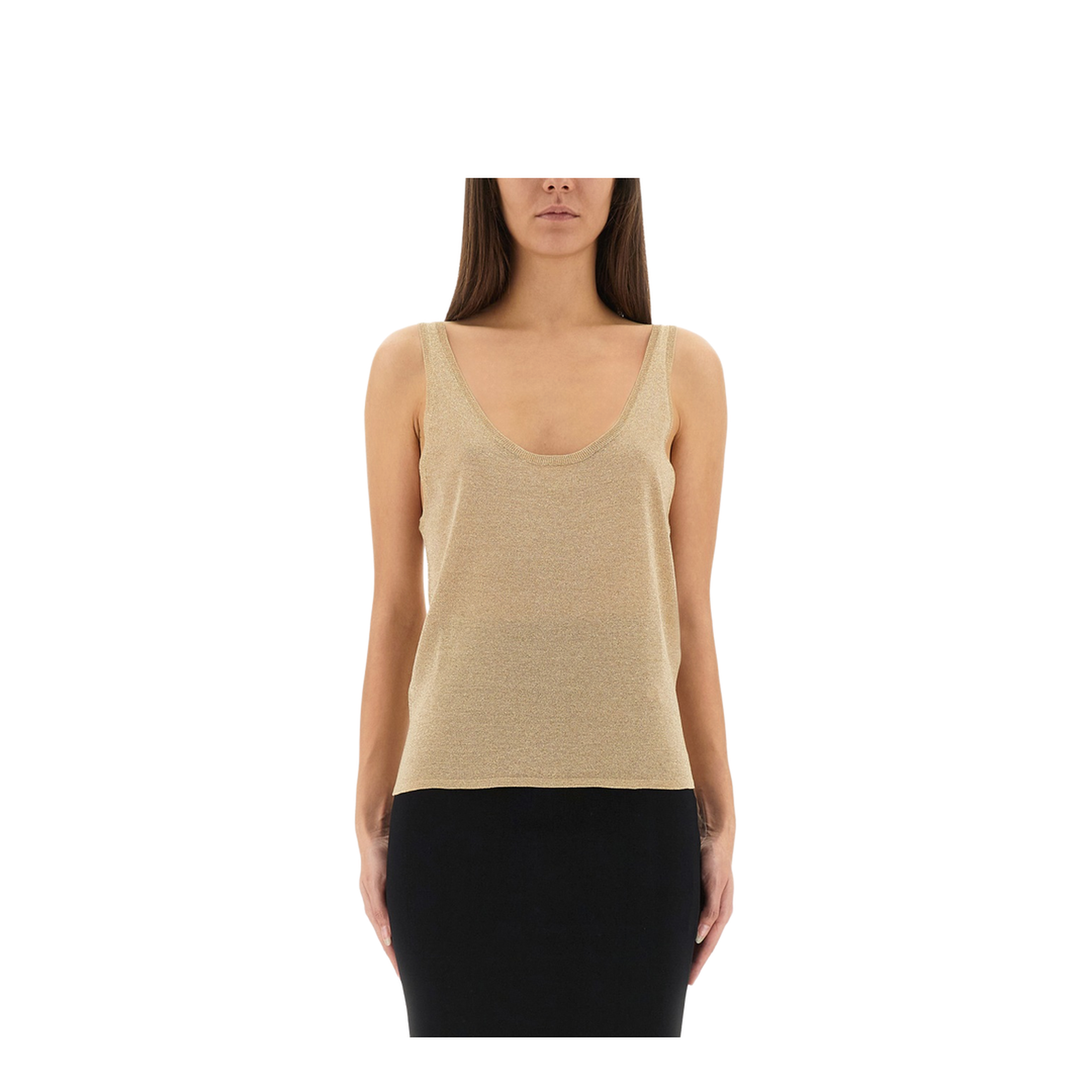 Lurex Knit Tank Top - Image 1