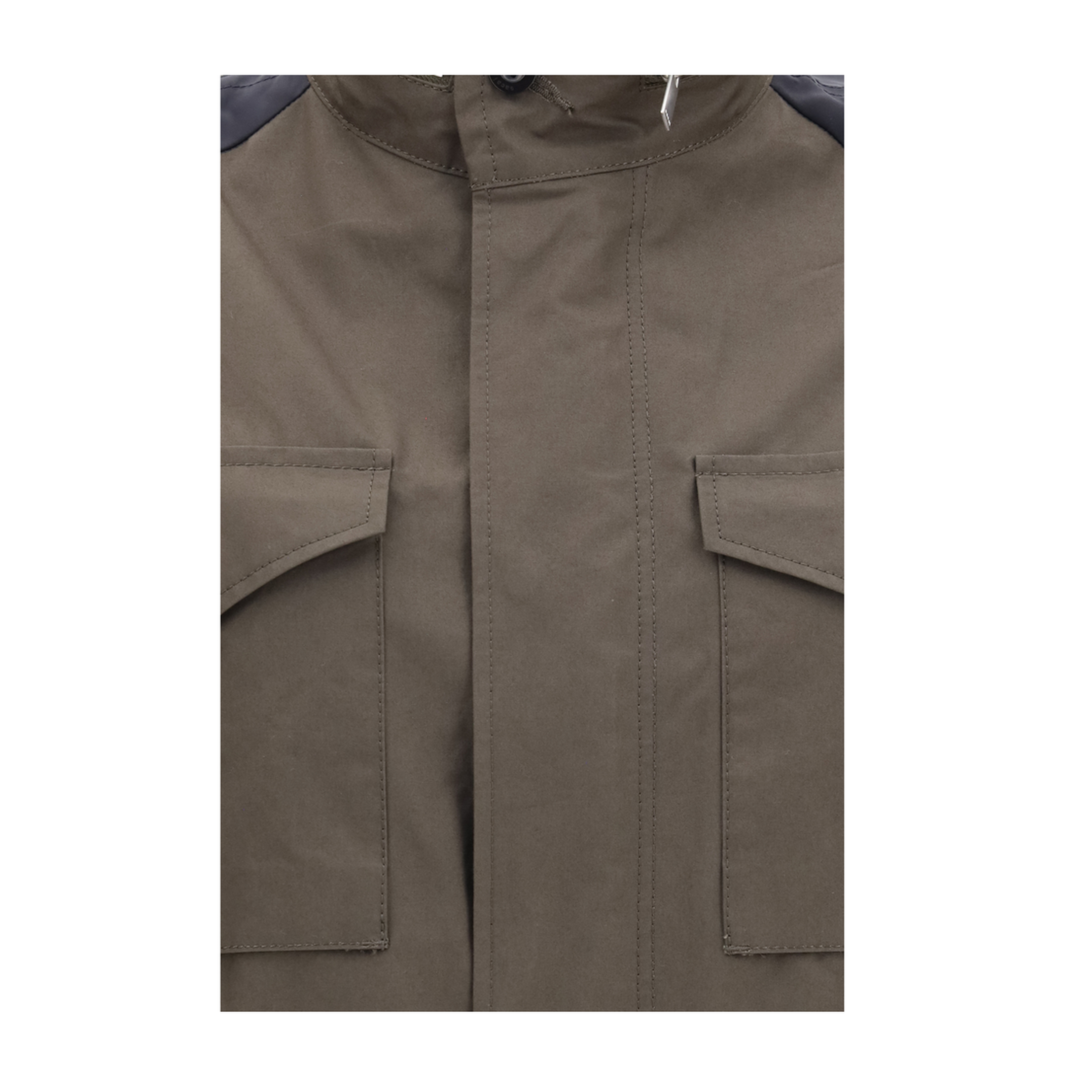 Nylon and Cotton Jacket with Three-Quarter Sleeves - Image 3