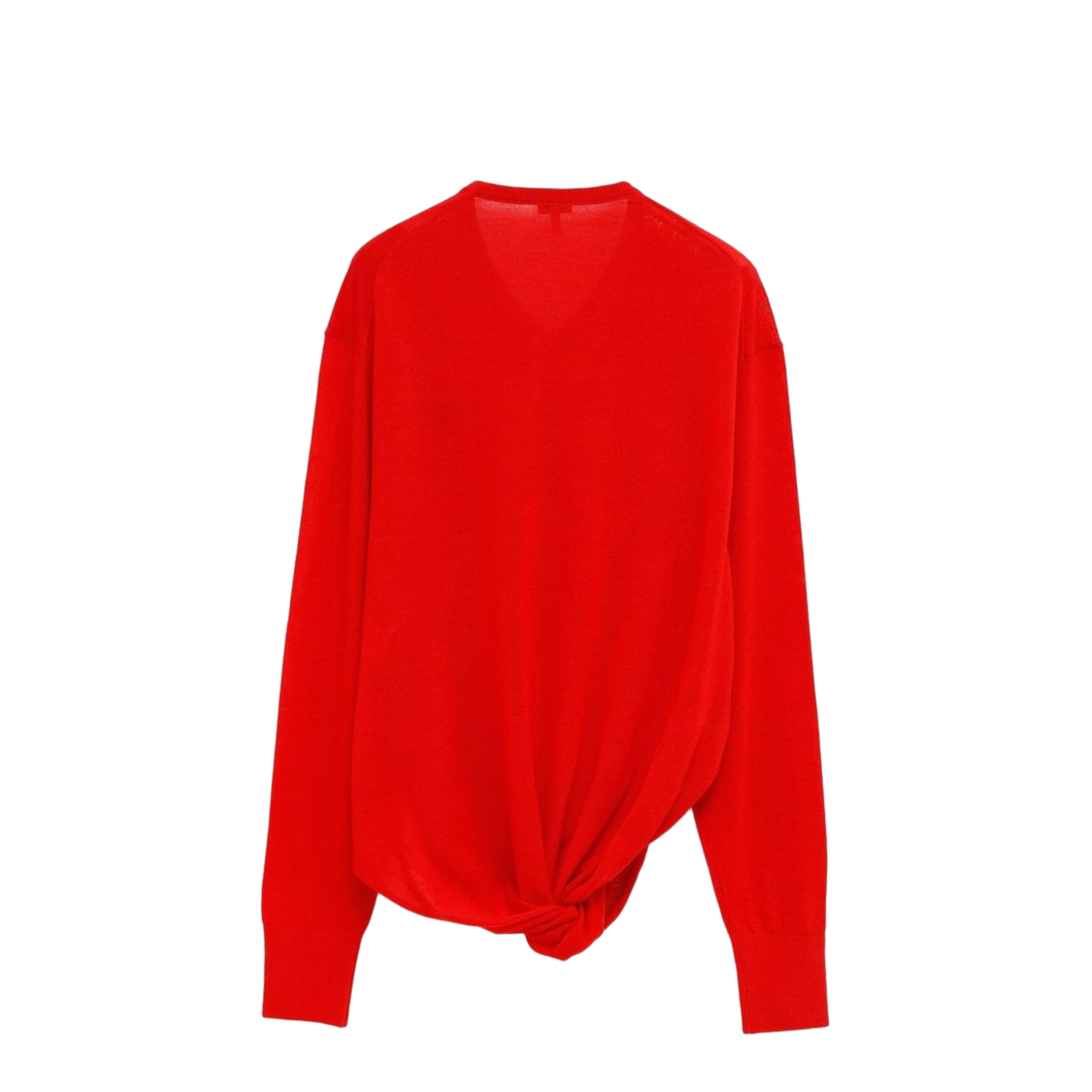 Draped Sweater V Neck - Image 2