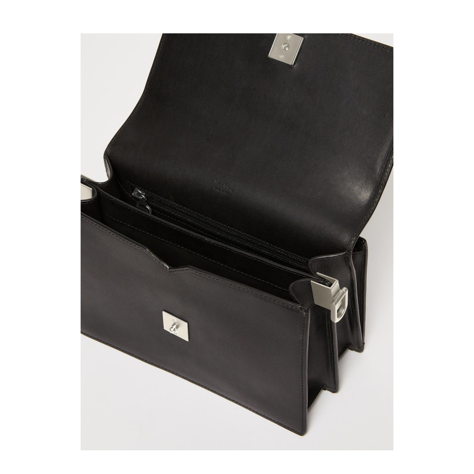 Small Crossbody Bag in Leather Black - Image 5