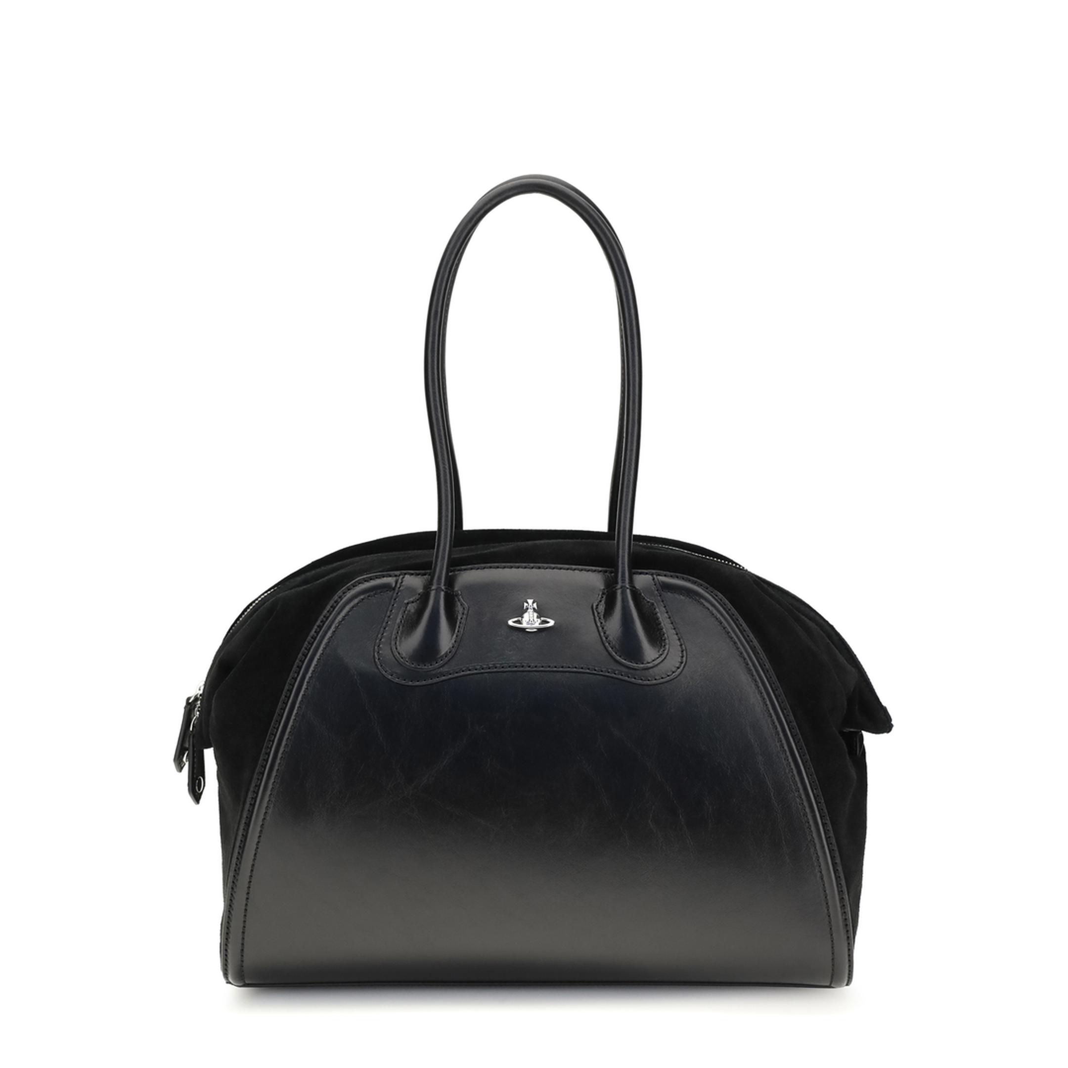 Shirley Large Calf Leather Holdall - Black - Image 1