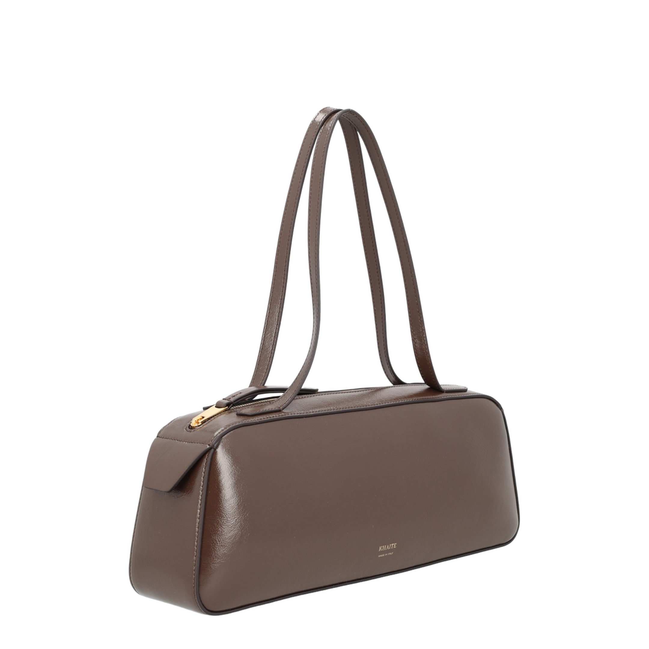 Simona Medium Nappa Leather Shoulder Bag - Brown - Image 3