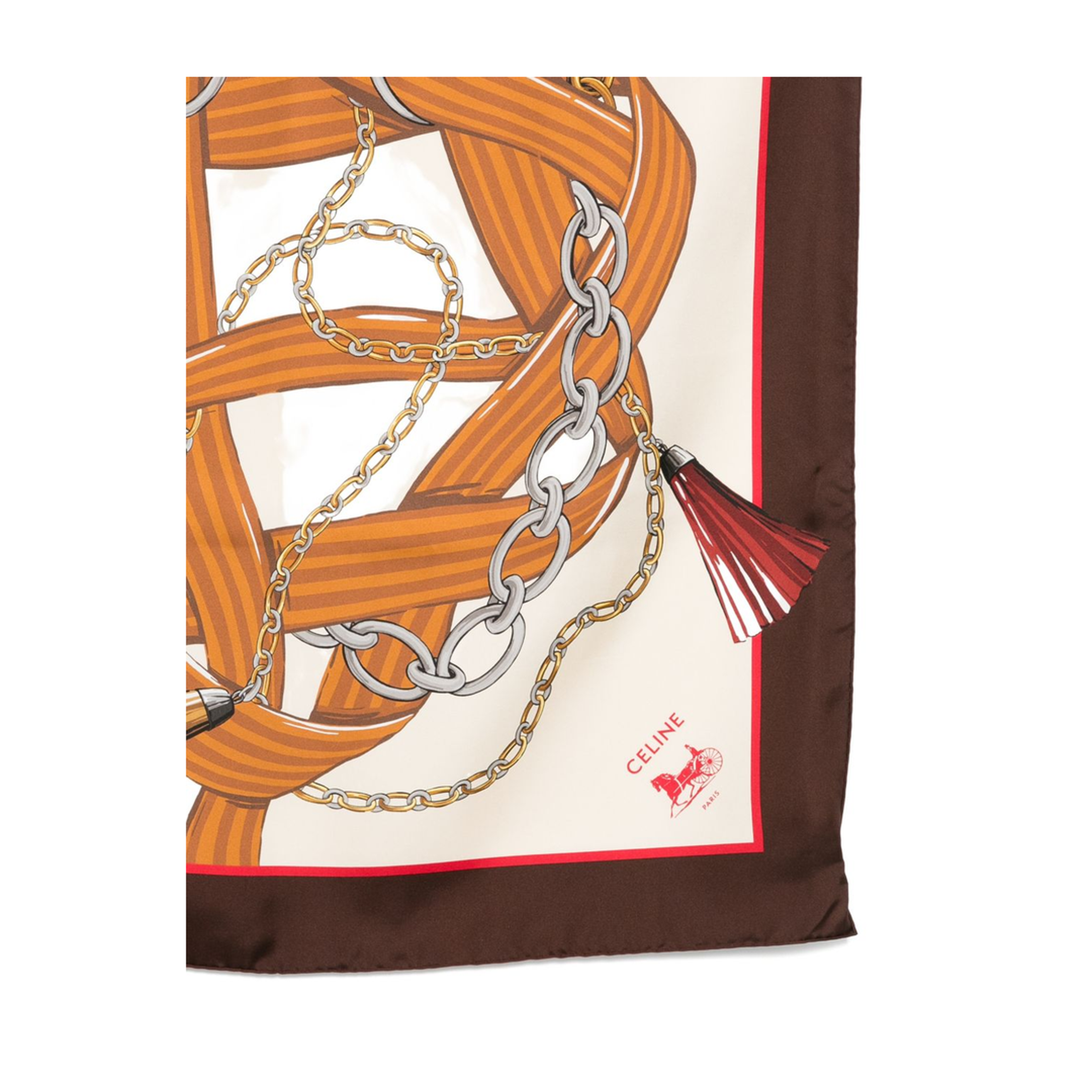 Printed Silk Scarf - Image 3