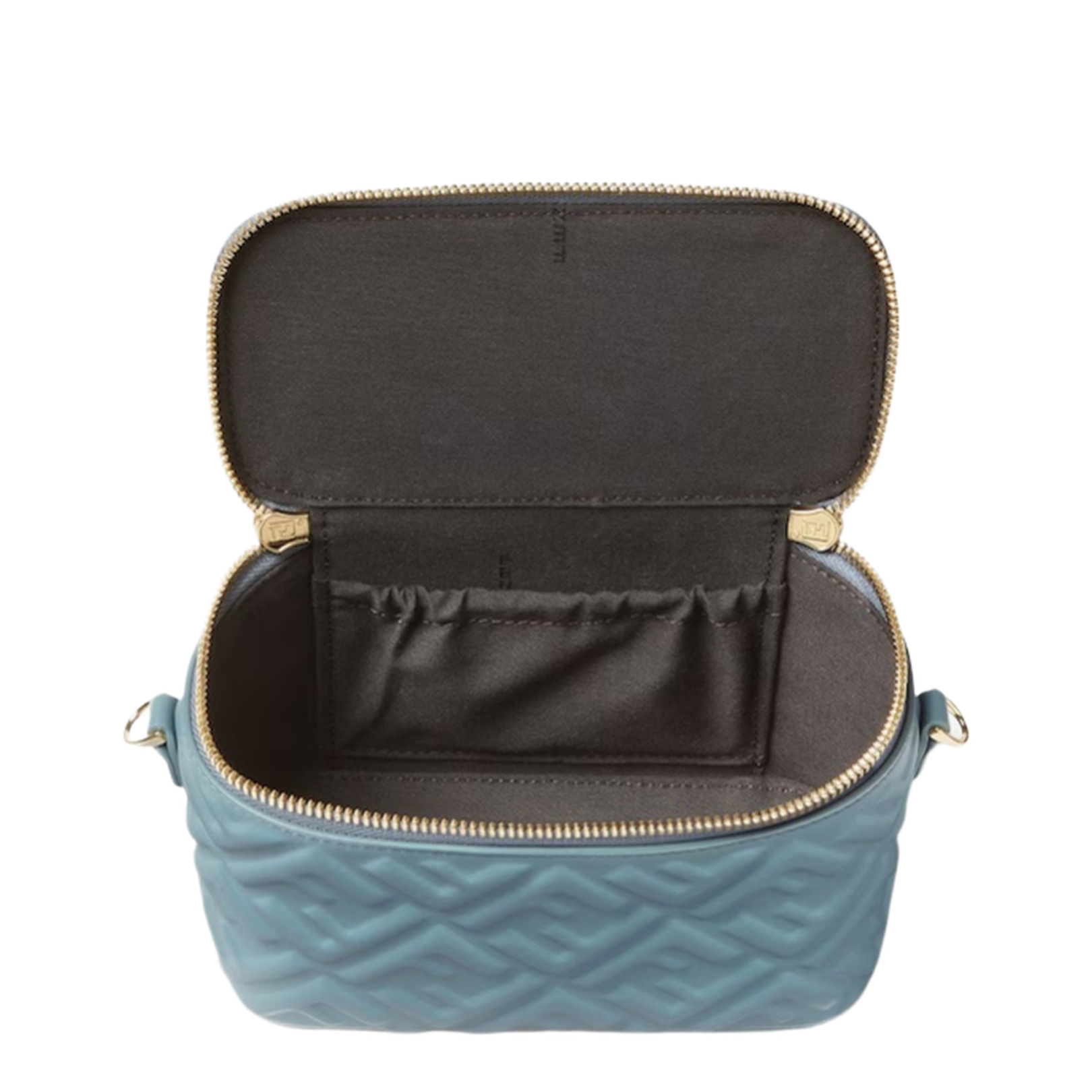 Vanity Crossbody Bag Leather Light Blue - Image 5