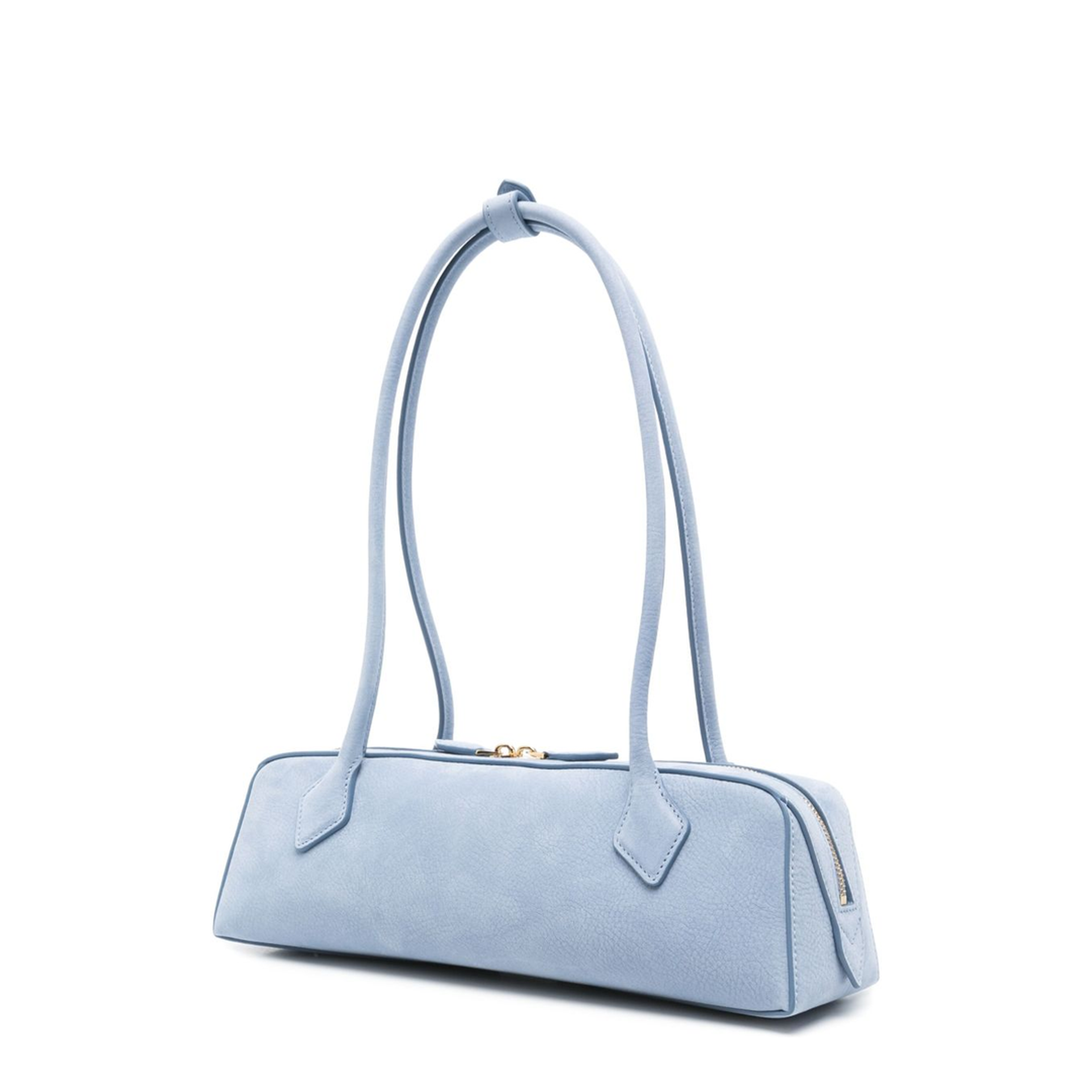 Le Teckel Medium Calf Leather Shoulder Bag - NAVY - Image 4