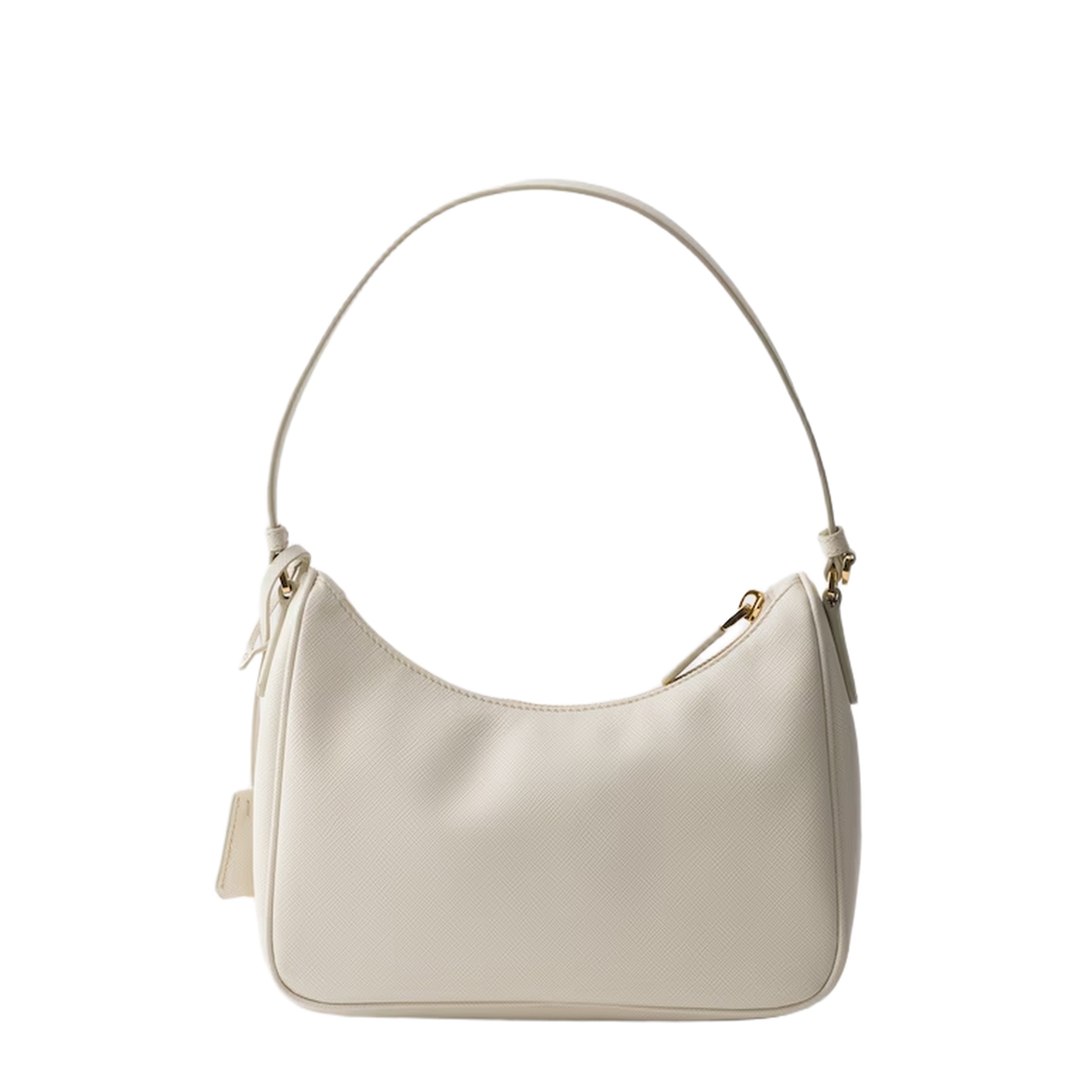 Re-Edition 2005 Mini Saffiano Leather Handbags - Chalk White - Image 3