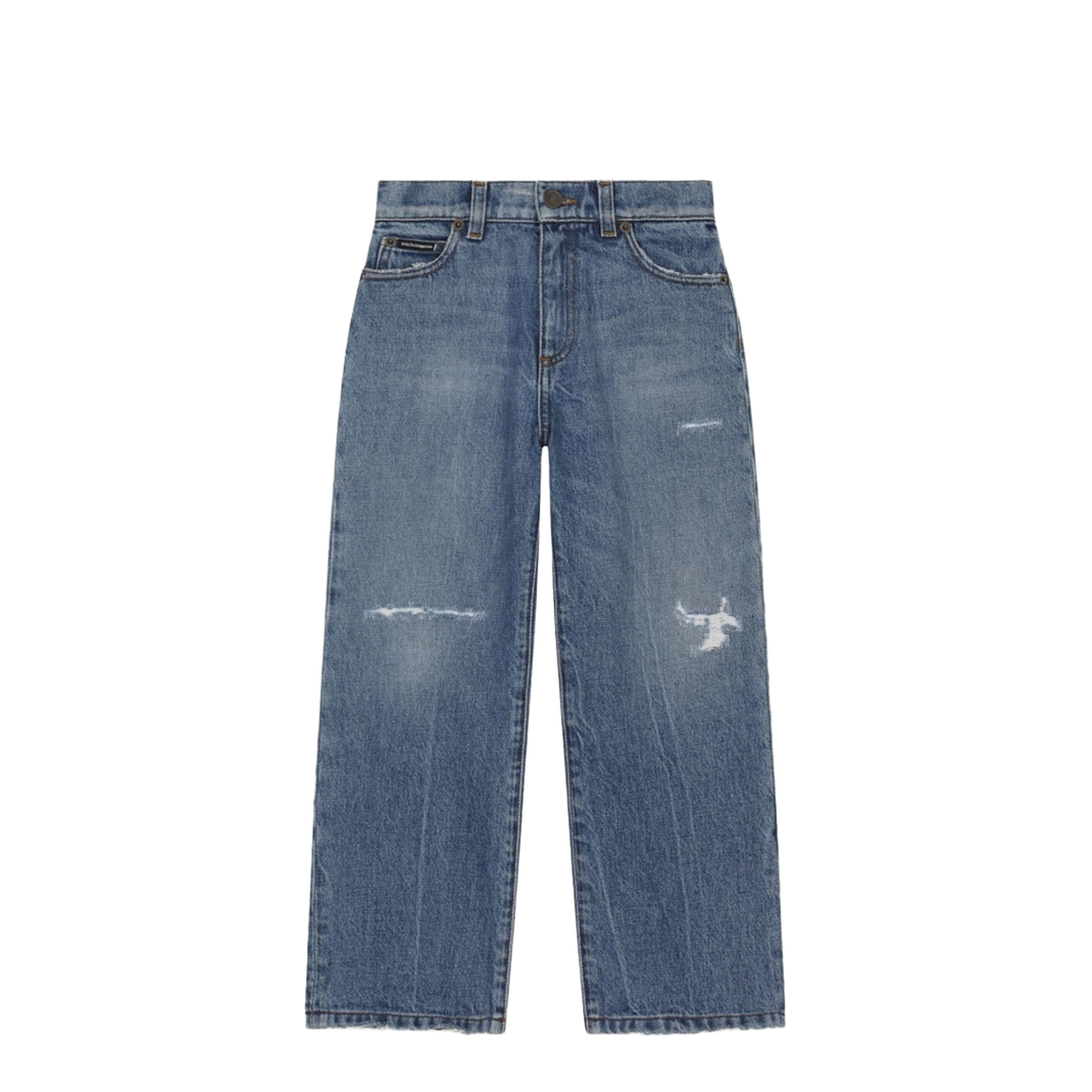 Worn Effect Jeans - Image 1