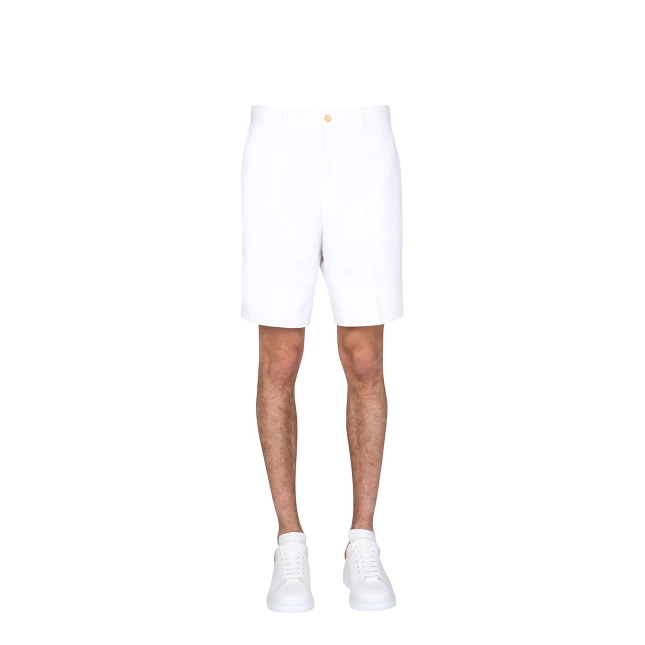 White Other Materials Shorts - Image 1