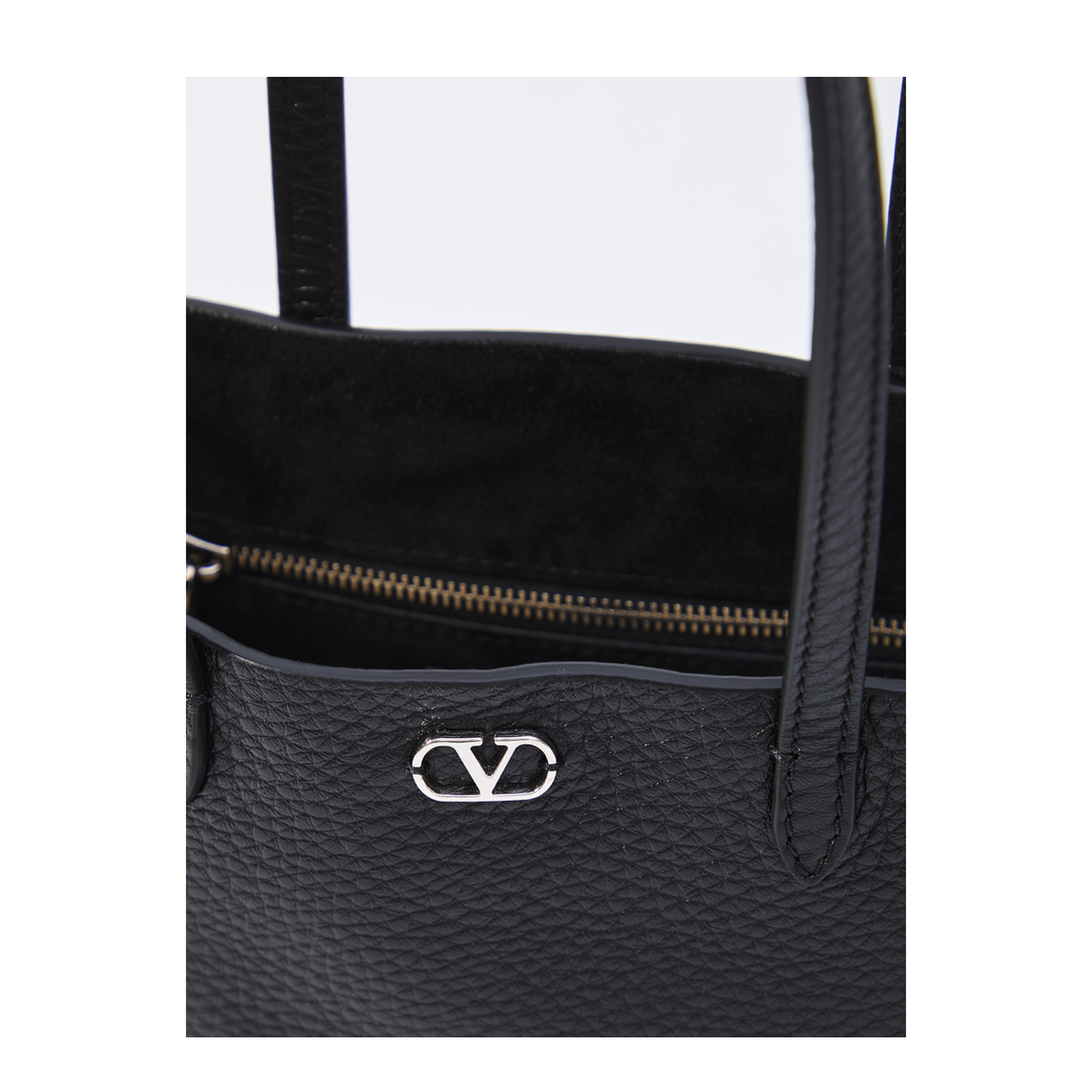 Nellcôte Mini Calfskin Shopping Bag - Nero - Image 4
