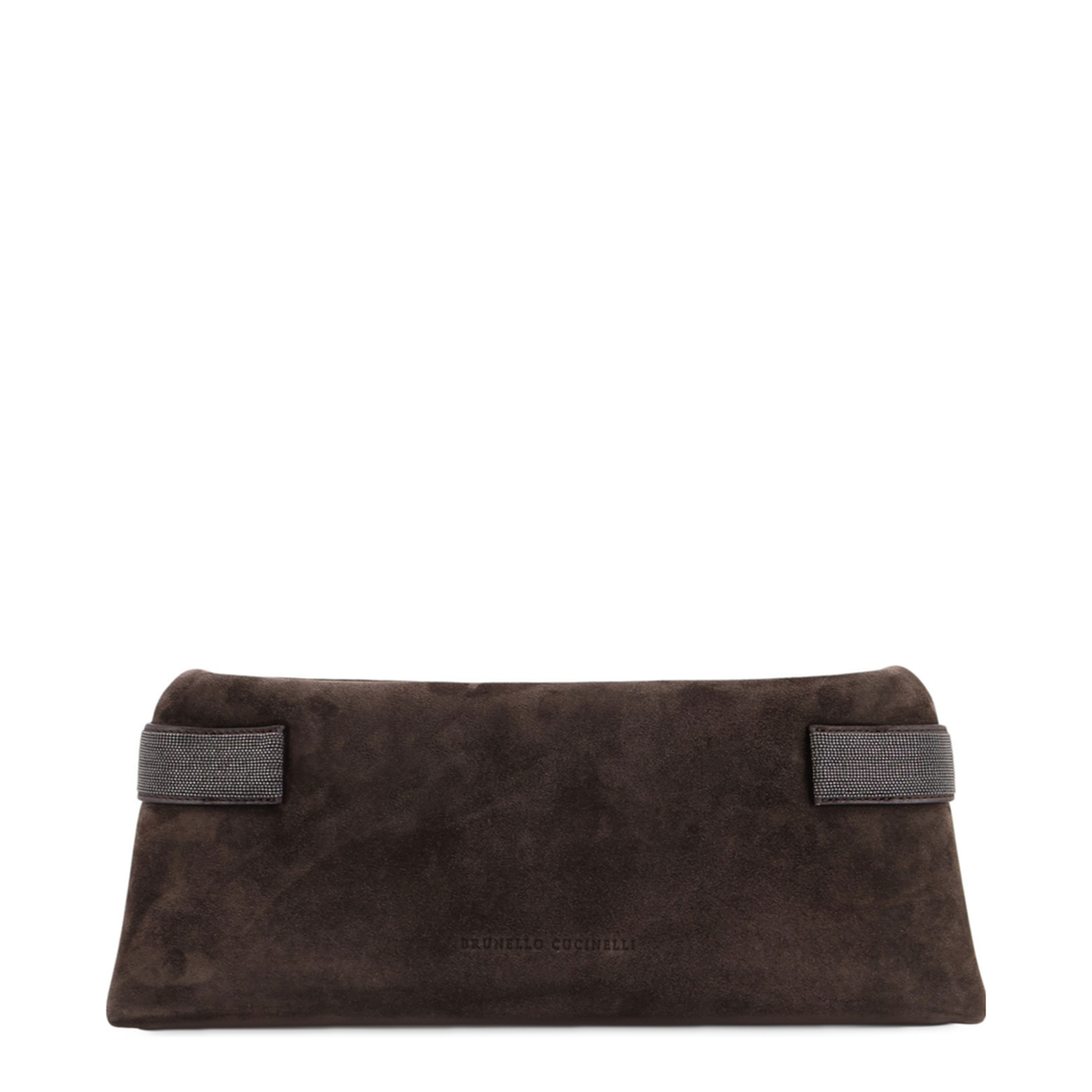 Suede Pochette with Monili Detail - Image 3