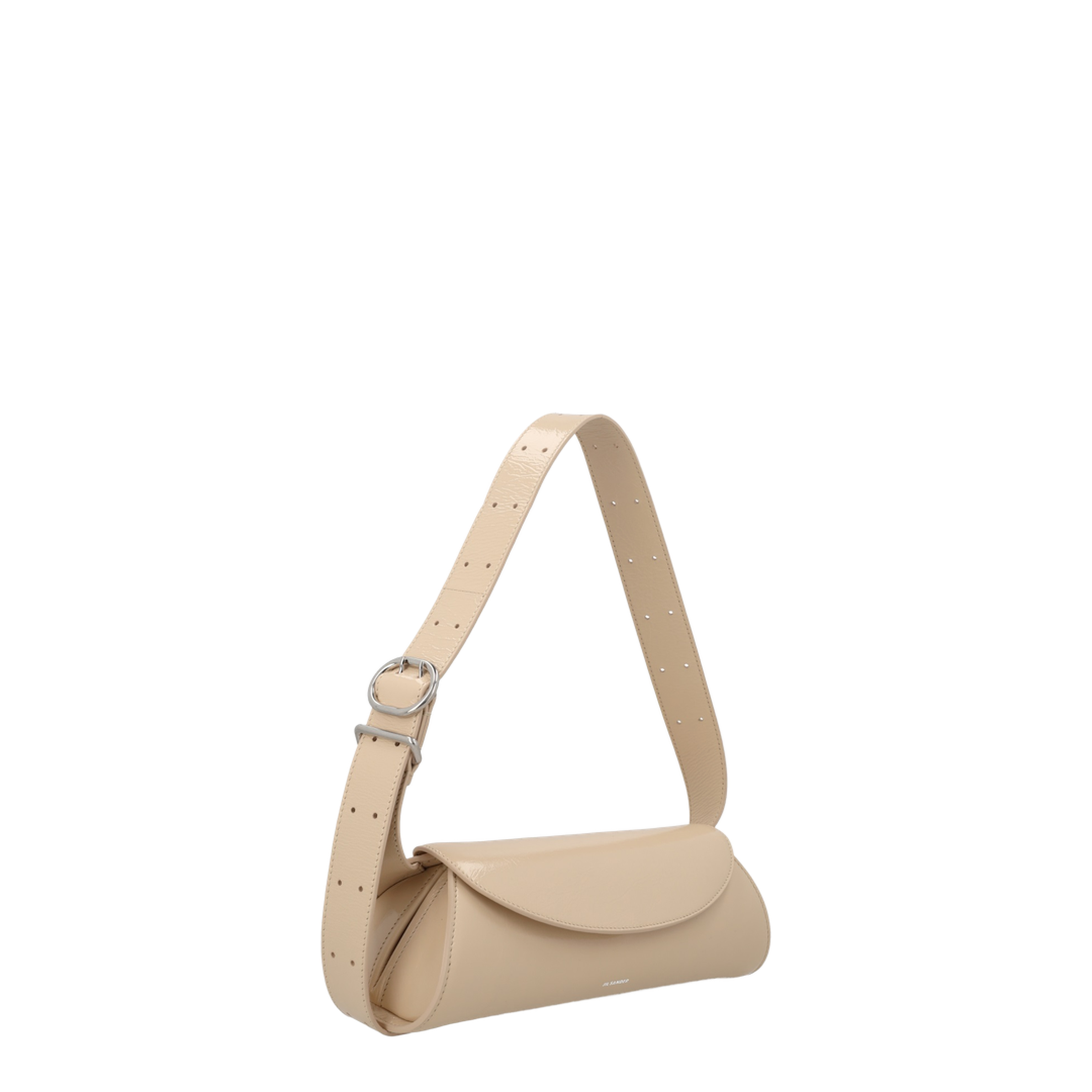 Cannolo Small Leather Shoulder Bag - Bone (Beige) - Image 2
