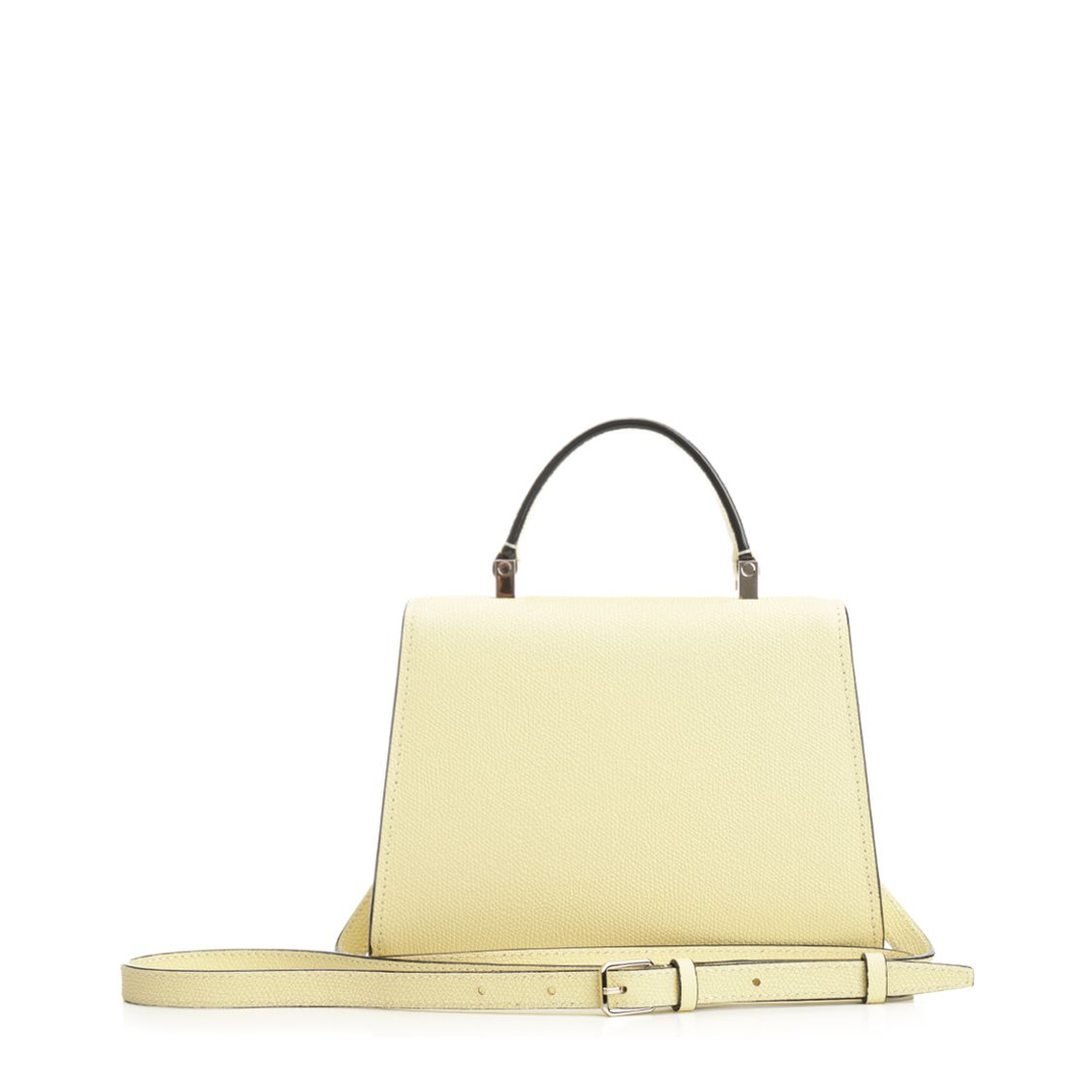 Iside Mini Leather Handbag - White - Image 3