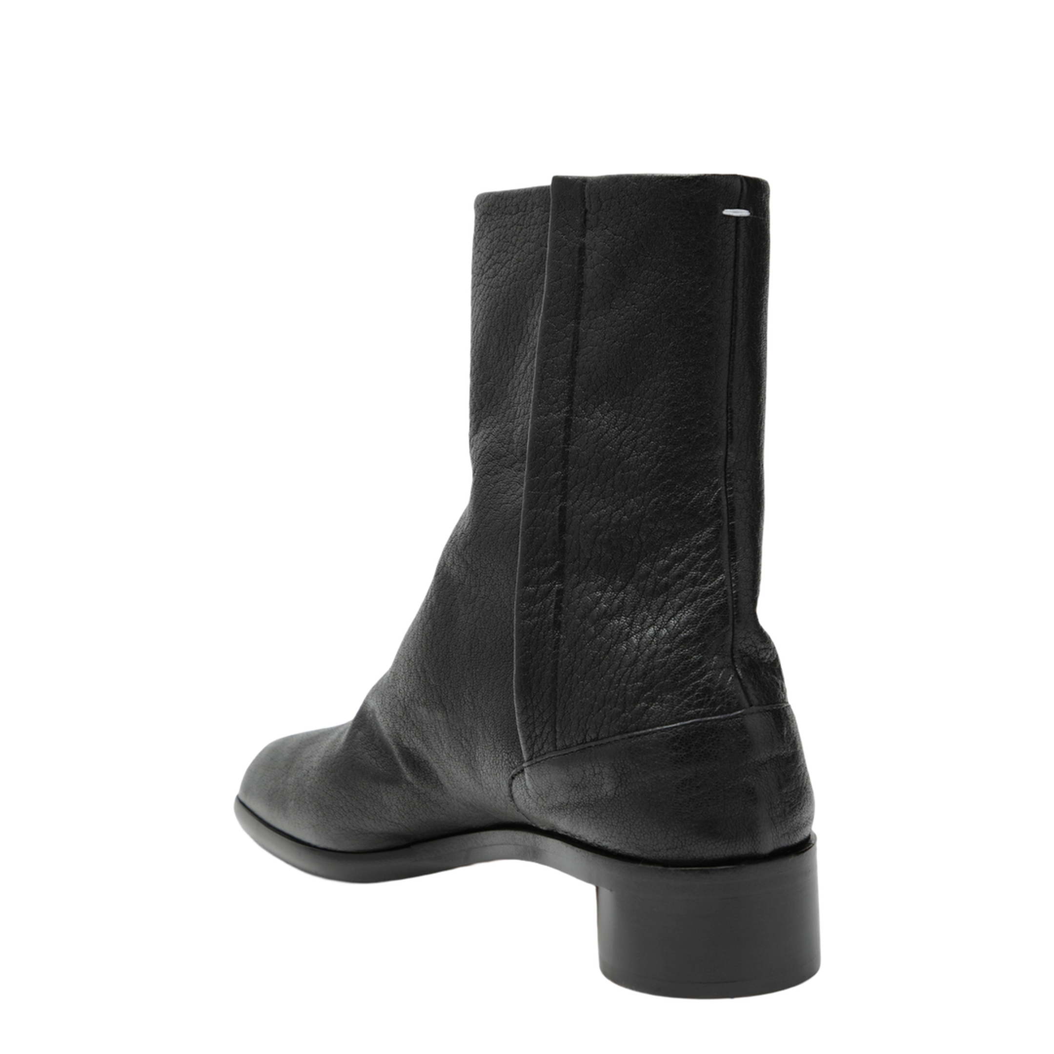 Tabi Leather Ankle Boots in Black - Image 2