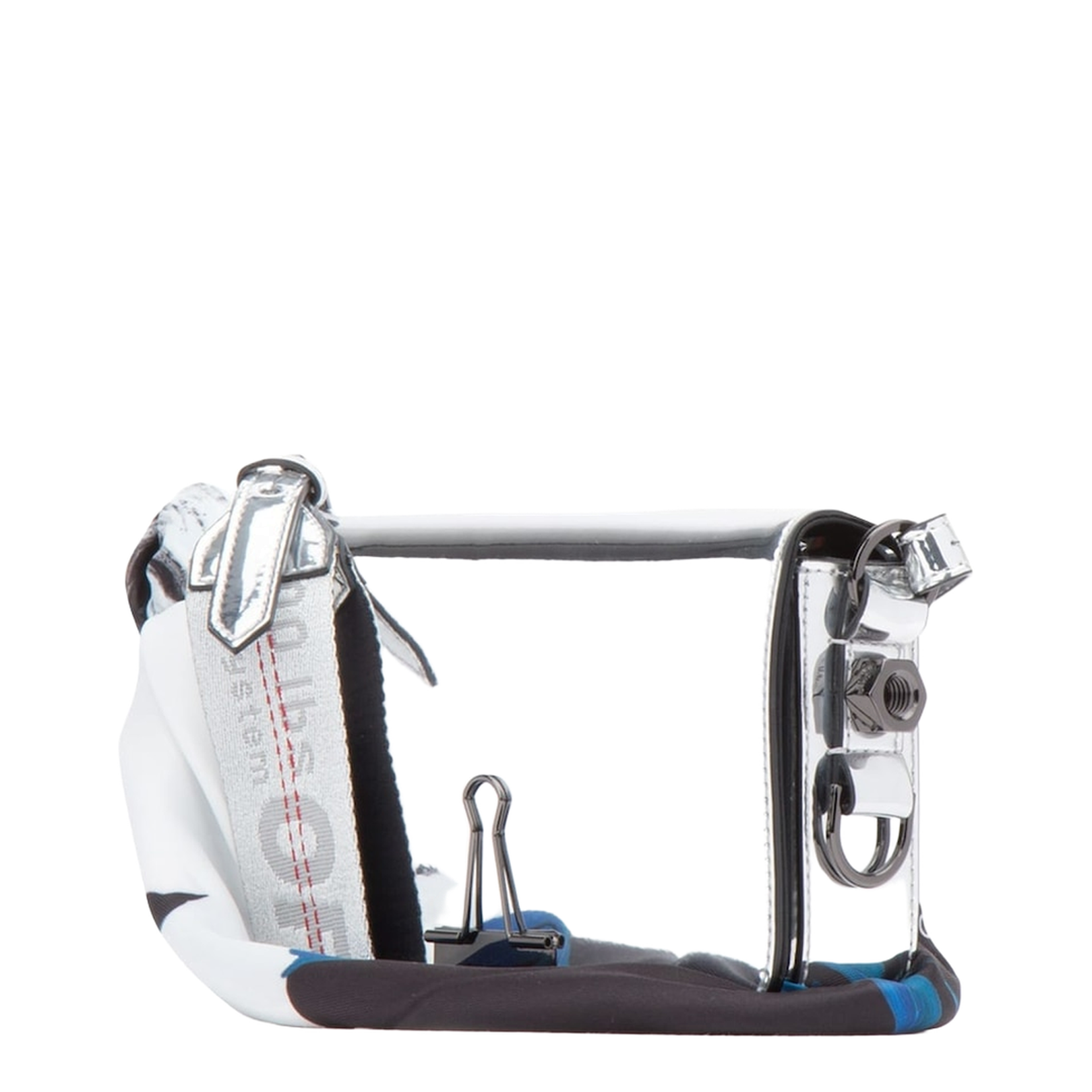 Silver Metal Mirror Mini Shoulder Bag - Image 3