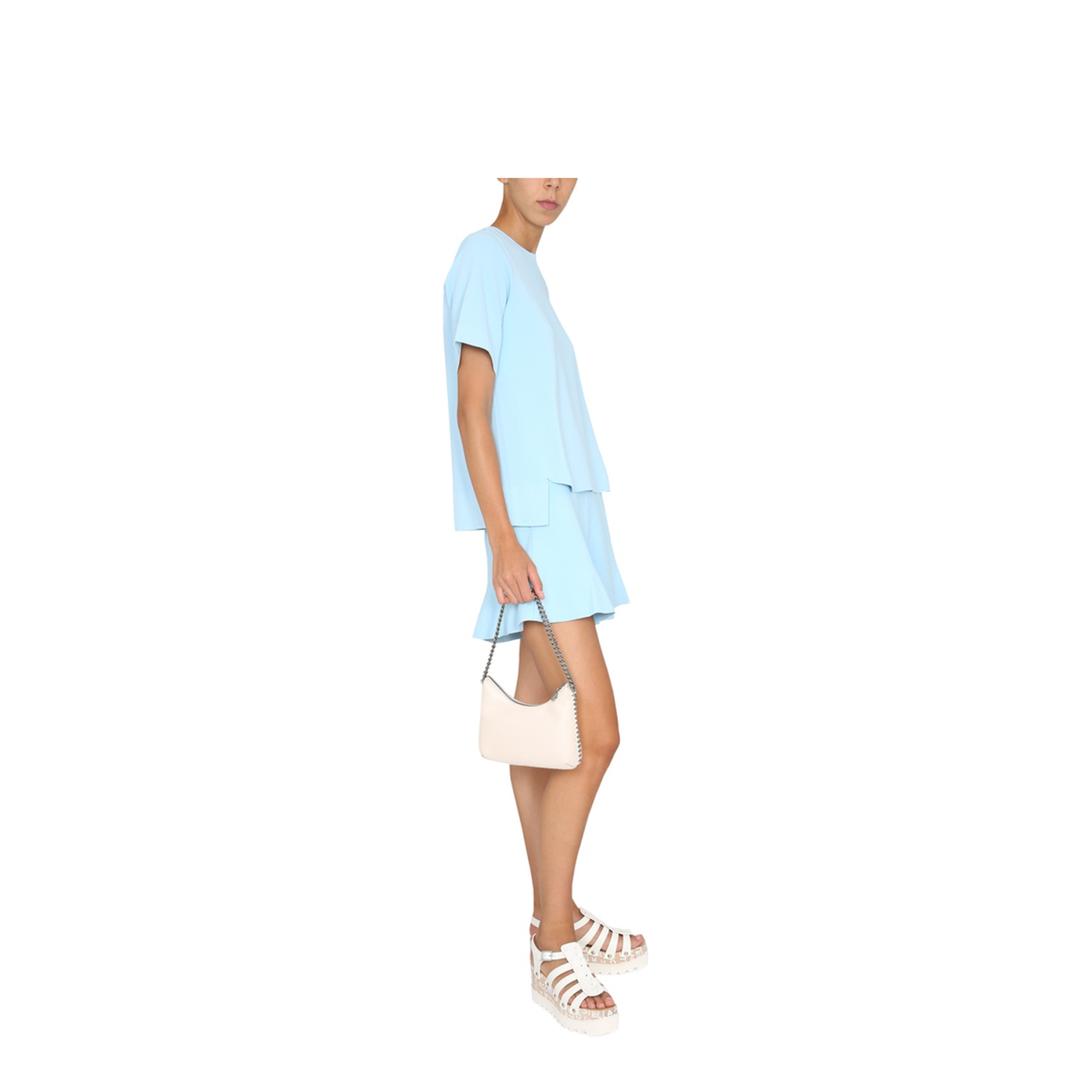 T-Shirt with Asymmetrical Hemline - Image 2