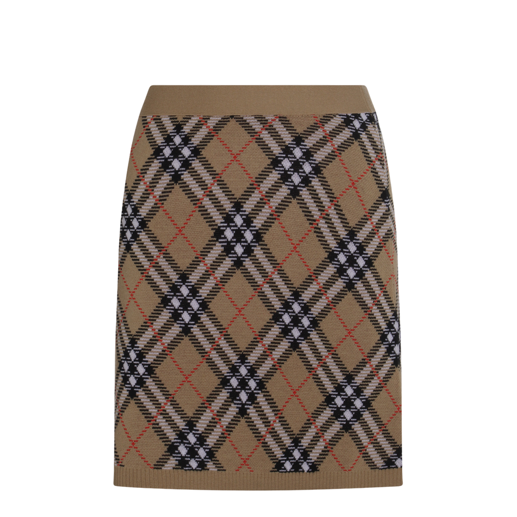 Embroidered Wool Blend Mini Skirt - Image 2