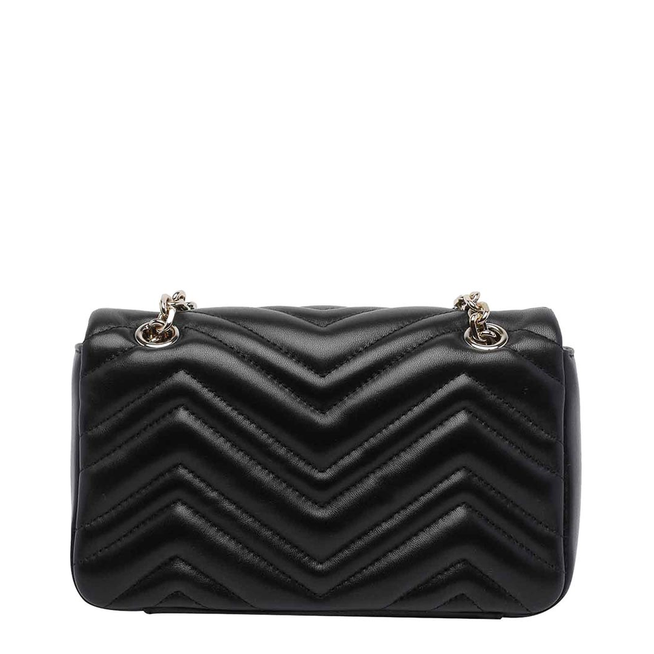 Small Shoulder Bag Black Leather - Image 3