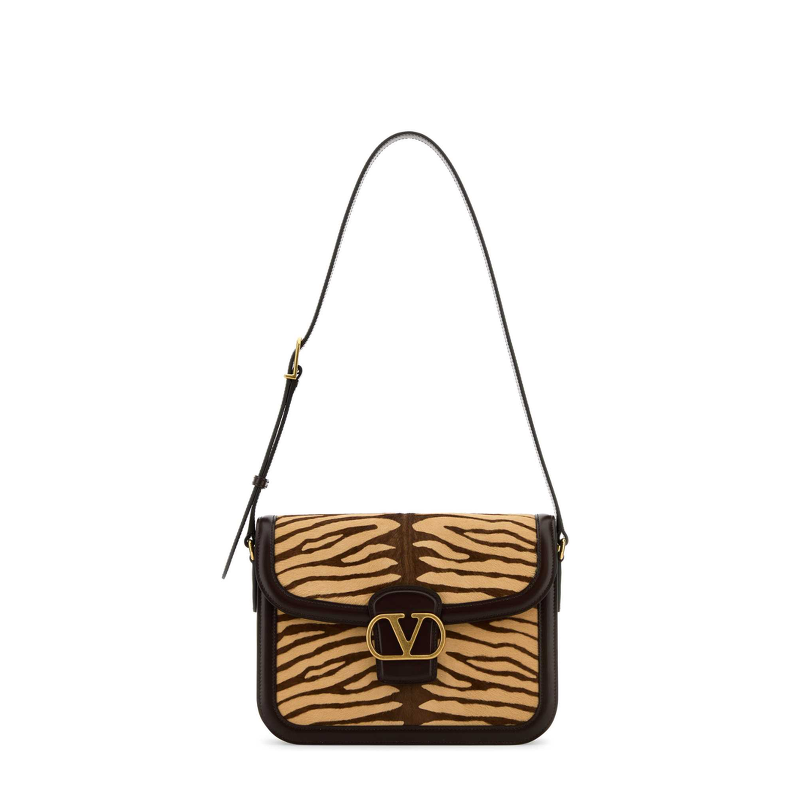 Two-tone Calf Hair And Leather 9to5 Shoulder Bag - Image 1