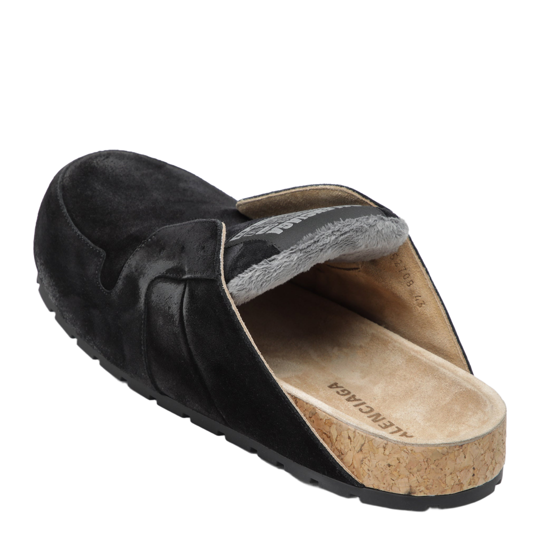 Dumbo Sabot in Distressed Suede Calfskin - Image 2