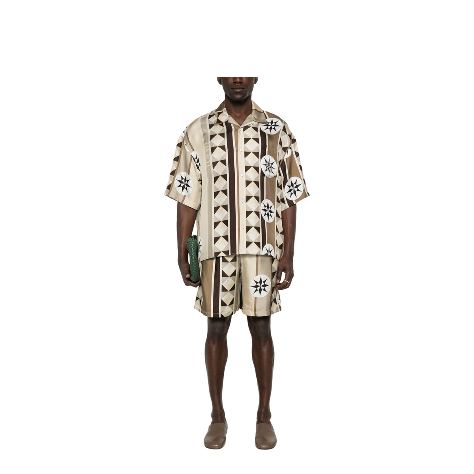 Short Sleeve Shirt in Silk Multicolor - Image 4