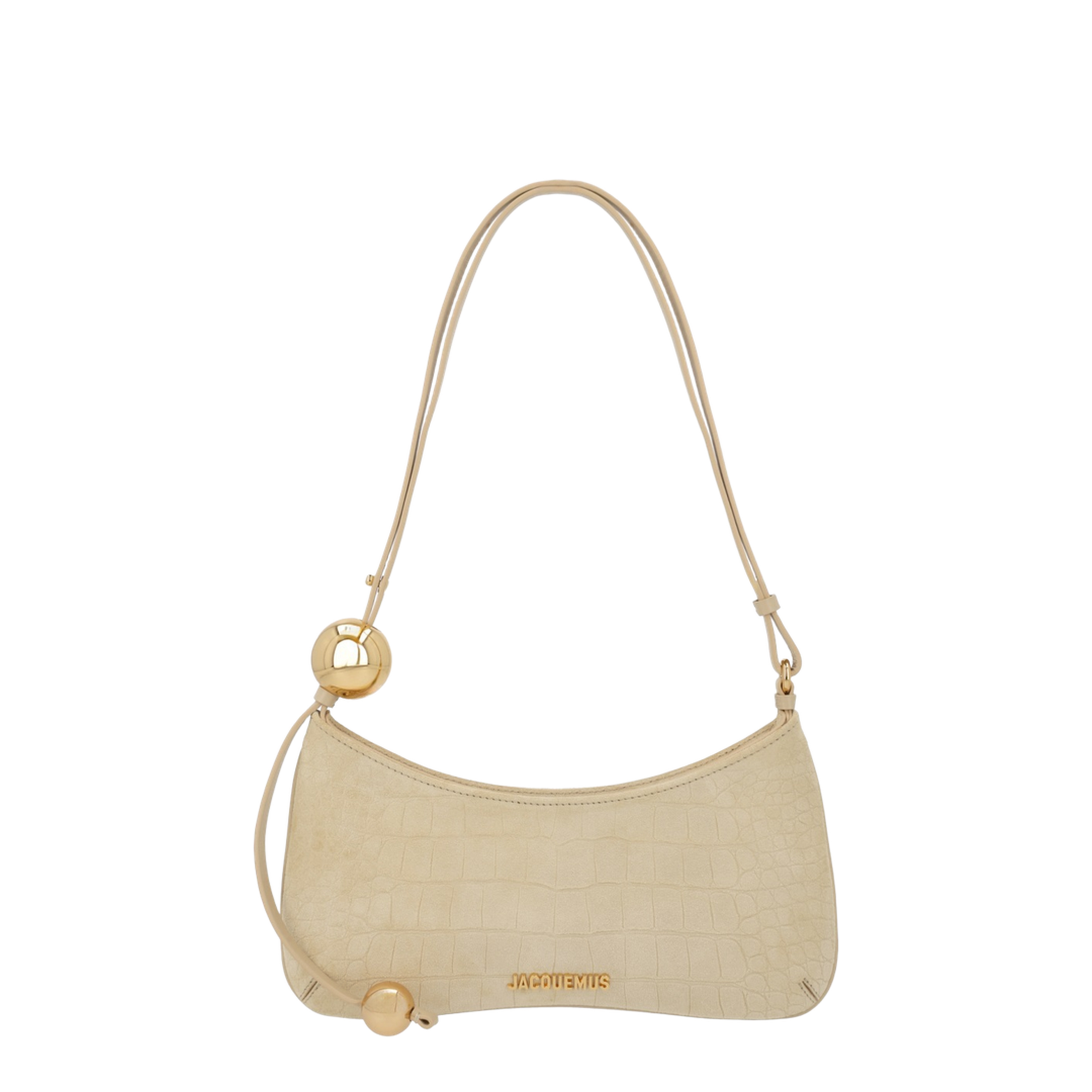 The Bisou Cotton Shoulder Bag - Beige - Image 1