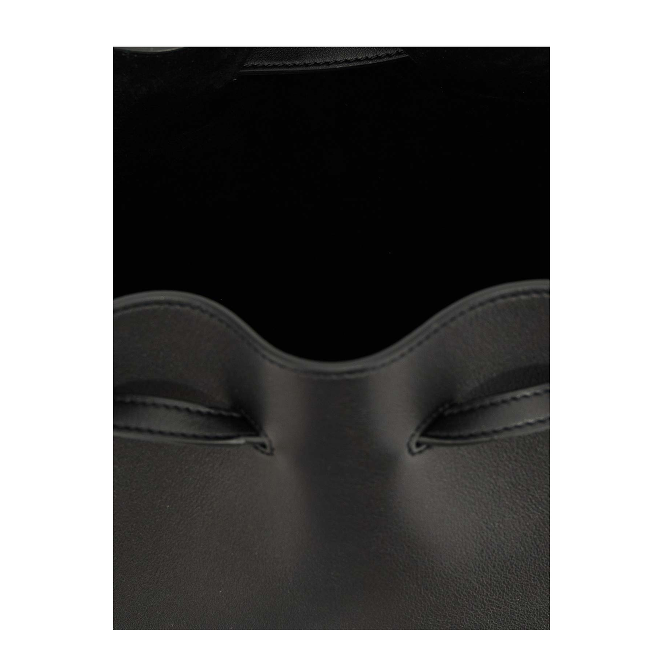 So Seau Medium Leather Bucket Bag - Black - Image 4