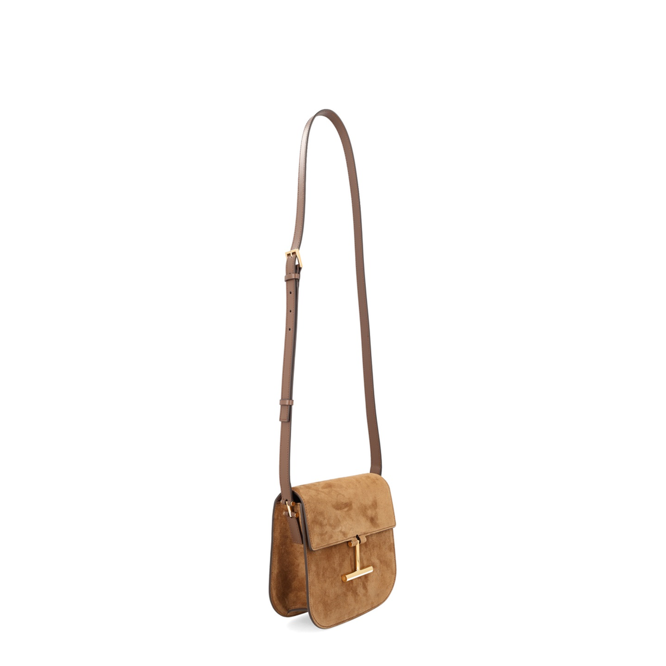 Mini Calf Suede Crossbody - Brown - Image 3