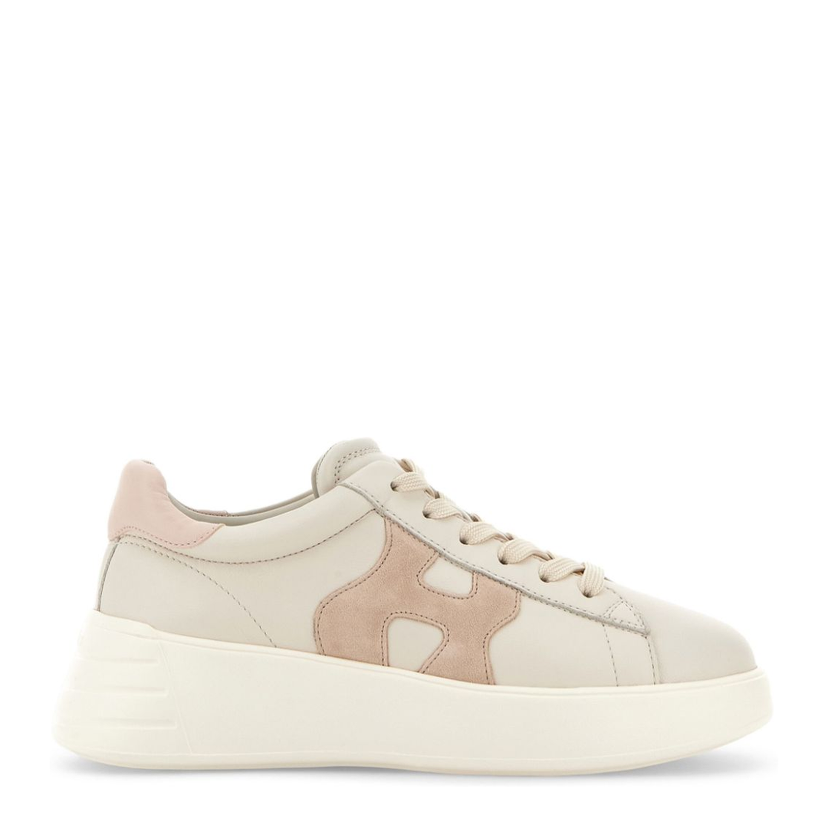 Panelled Design Lace-Up Sneakers - Image 1