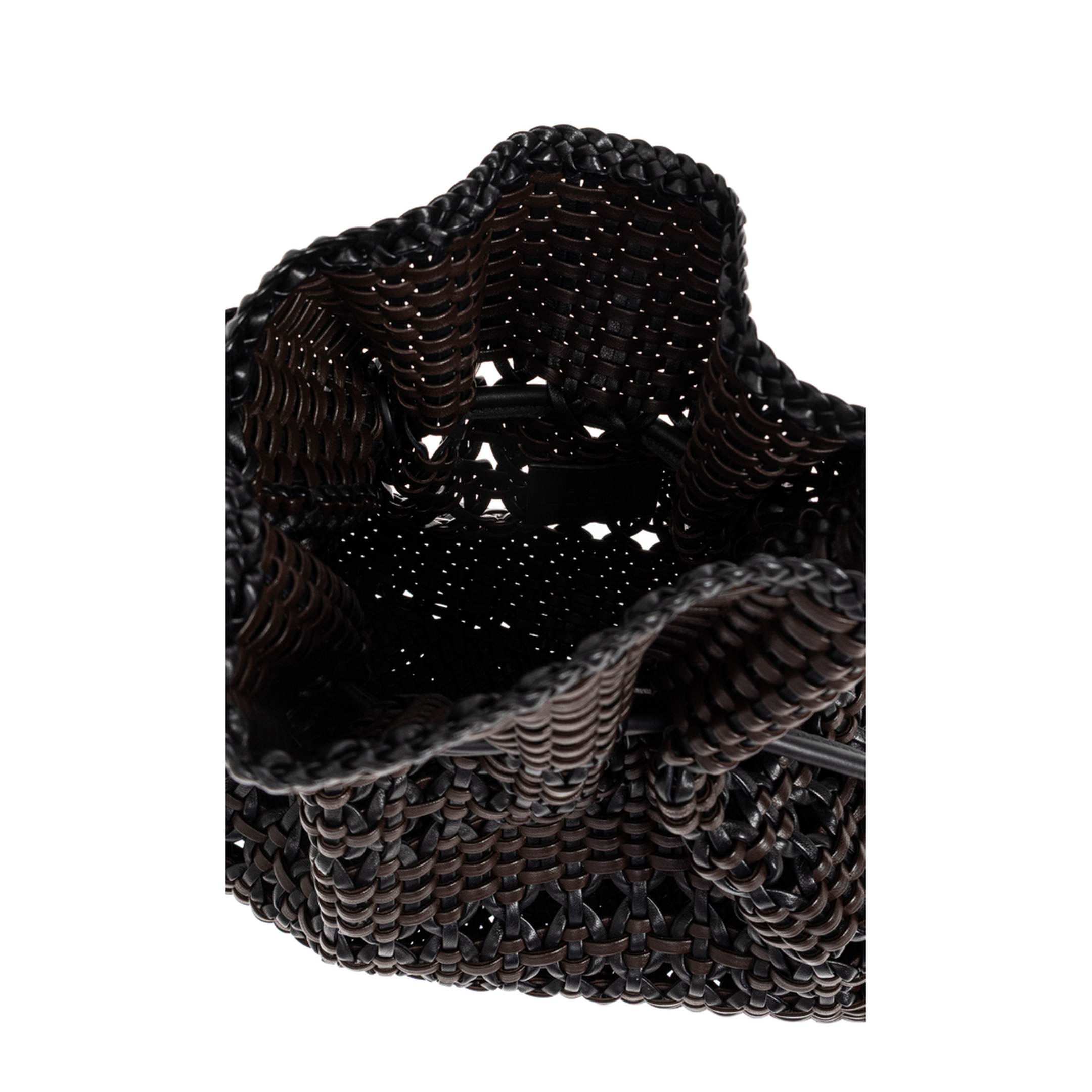 Flamenco Medium Calfskin Clutch - Black/Brown - Image 5