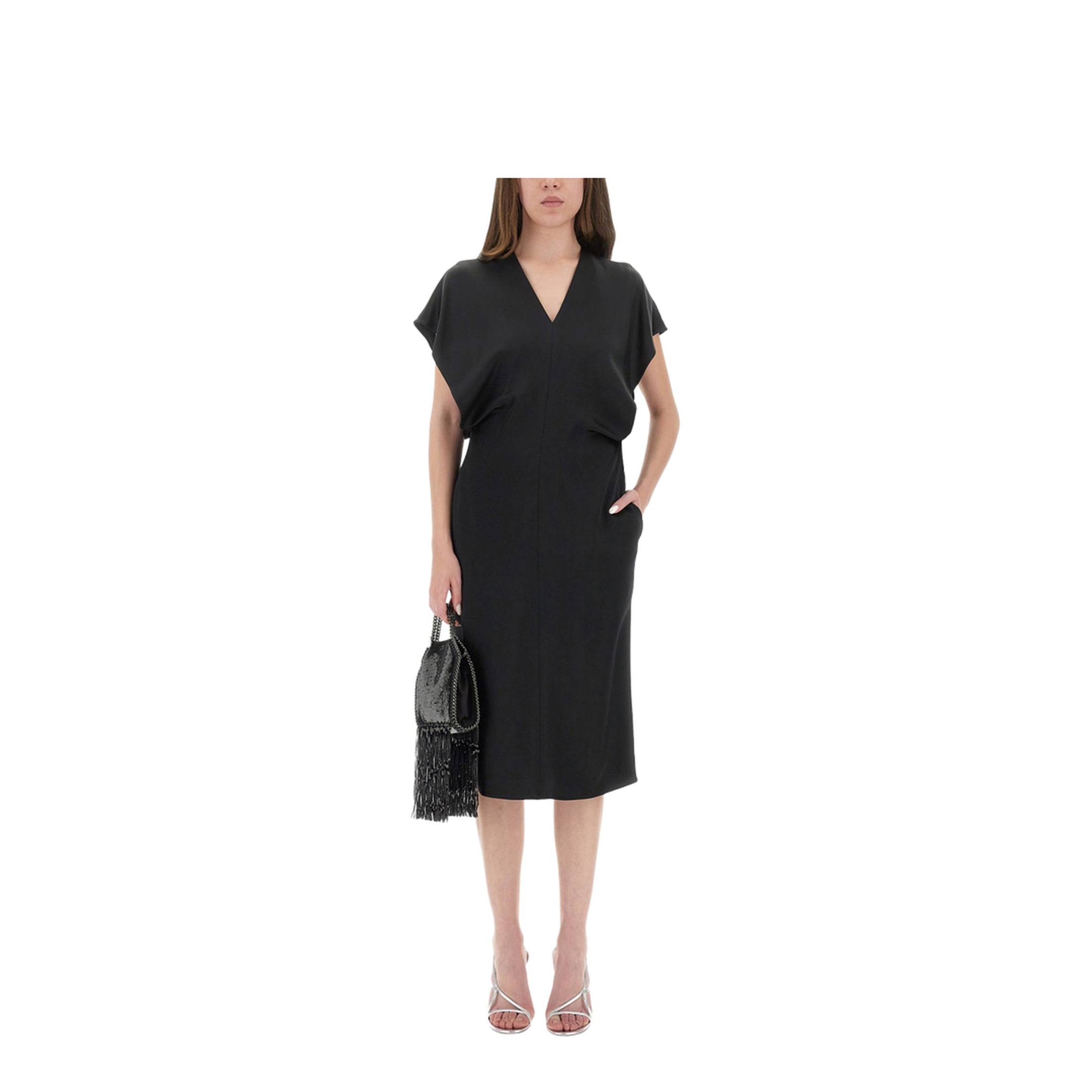 MIDI DRESS WITH WING SLEEVES - Image 2