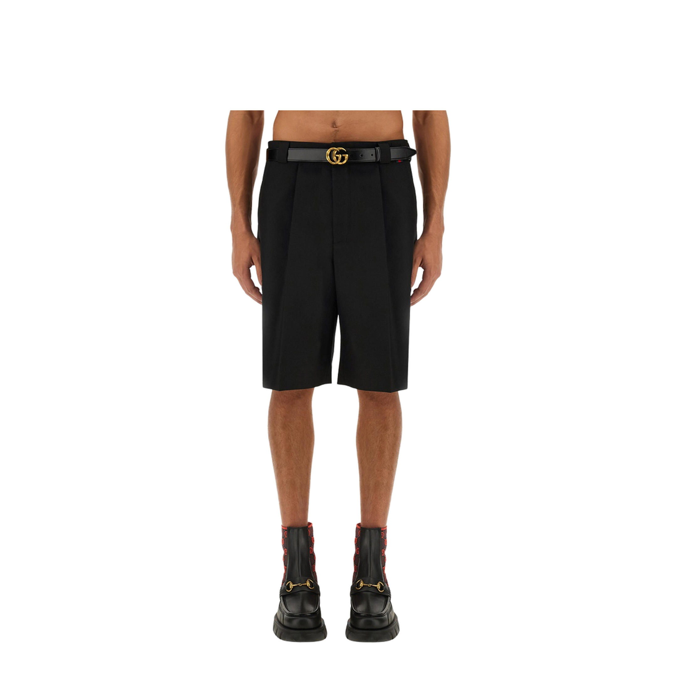 Shorts in wool blend - Image 1