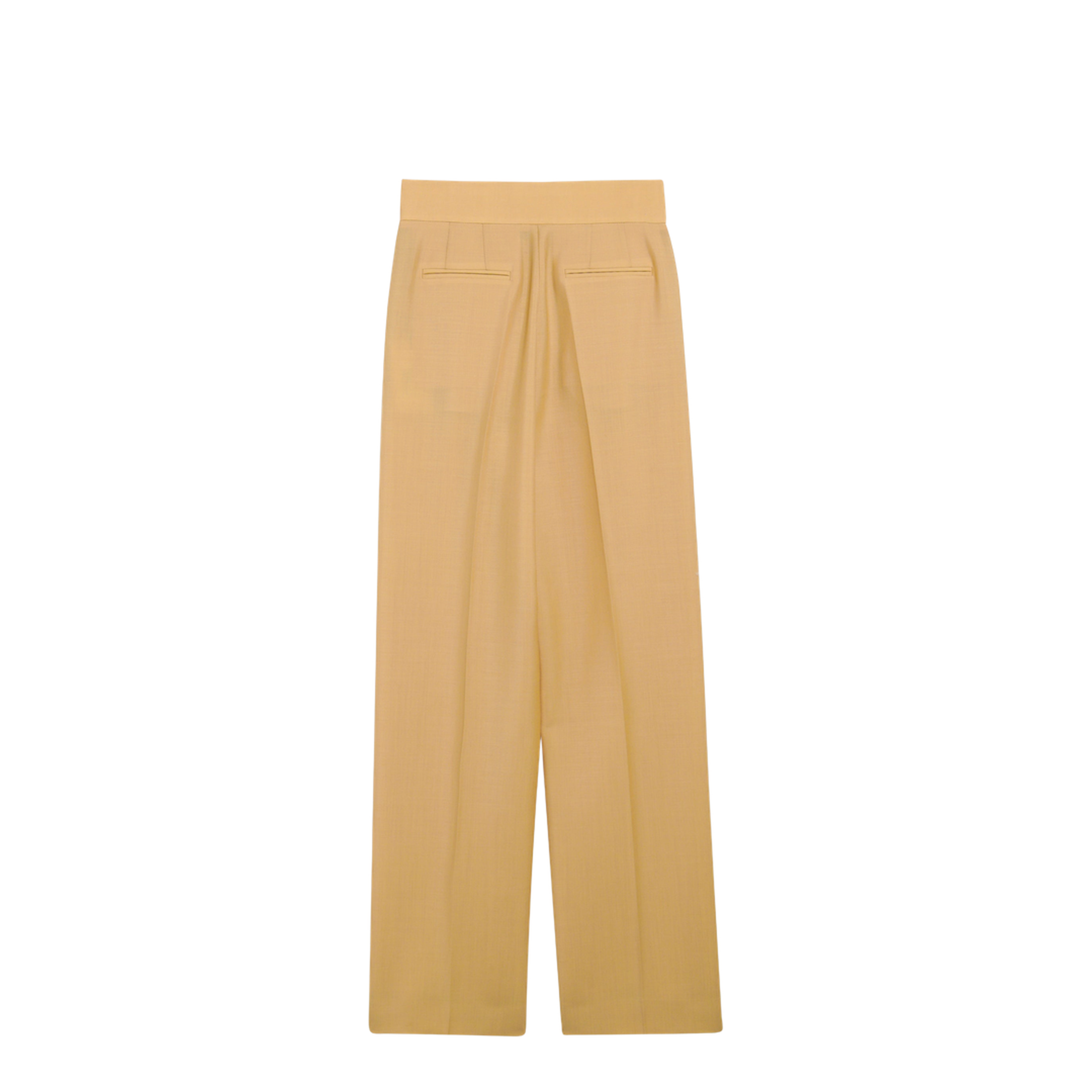 British Mohair Trousers in Ochre - Image 2