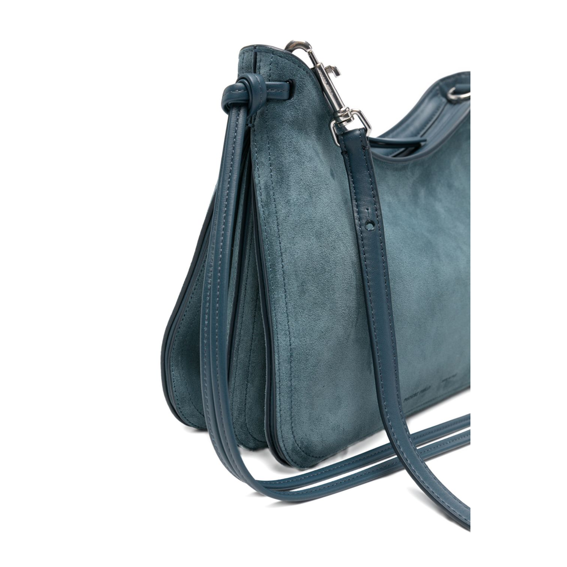 Gig Small Suede Shoulder Bag - Denim Blue - Image 2