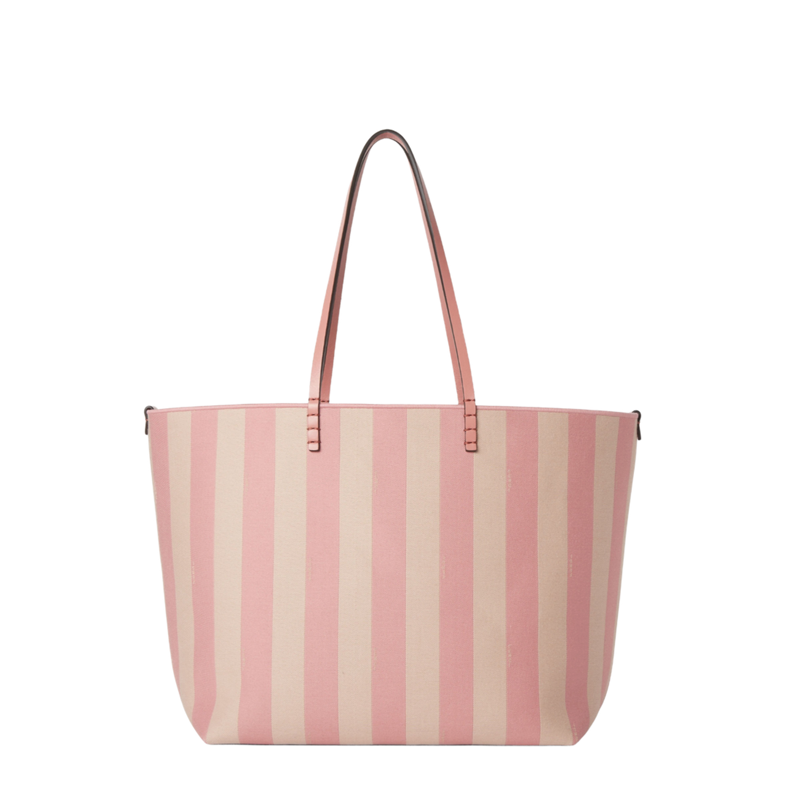 Roll Large Canvas Tote Bags - Pastel pink - Image 1