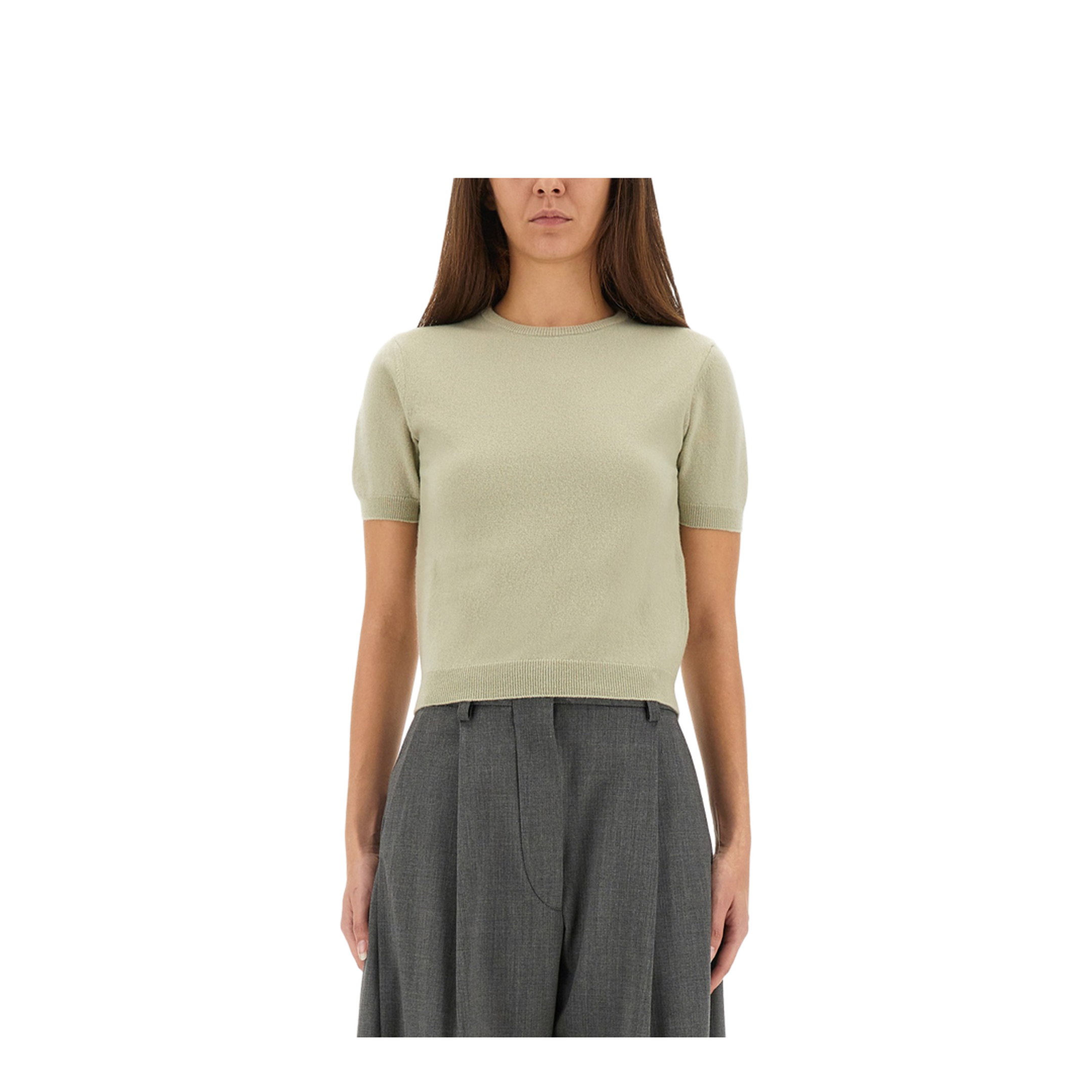 Wool Crew Neck T-Shirt - Image 1