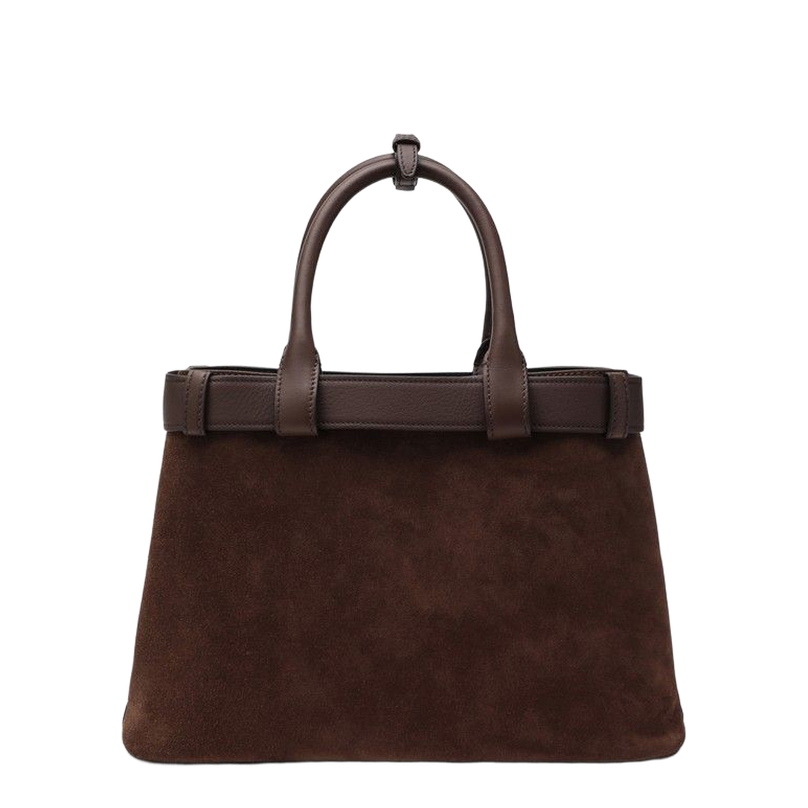 Buckle Bag Medium Size Cacao Colour in Suede - Image 2