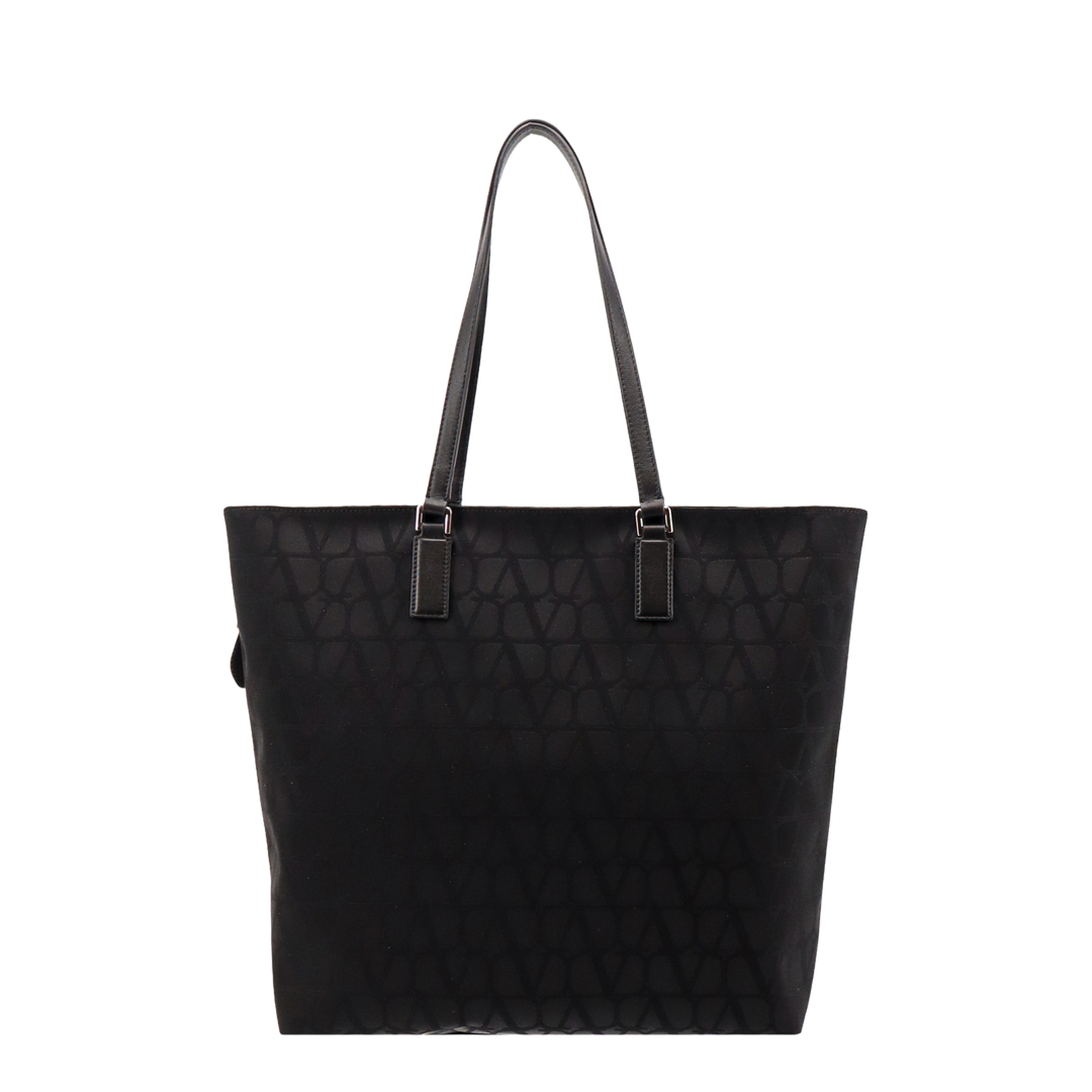 Rockstud Double Leather Tote Bag - Image 1