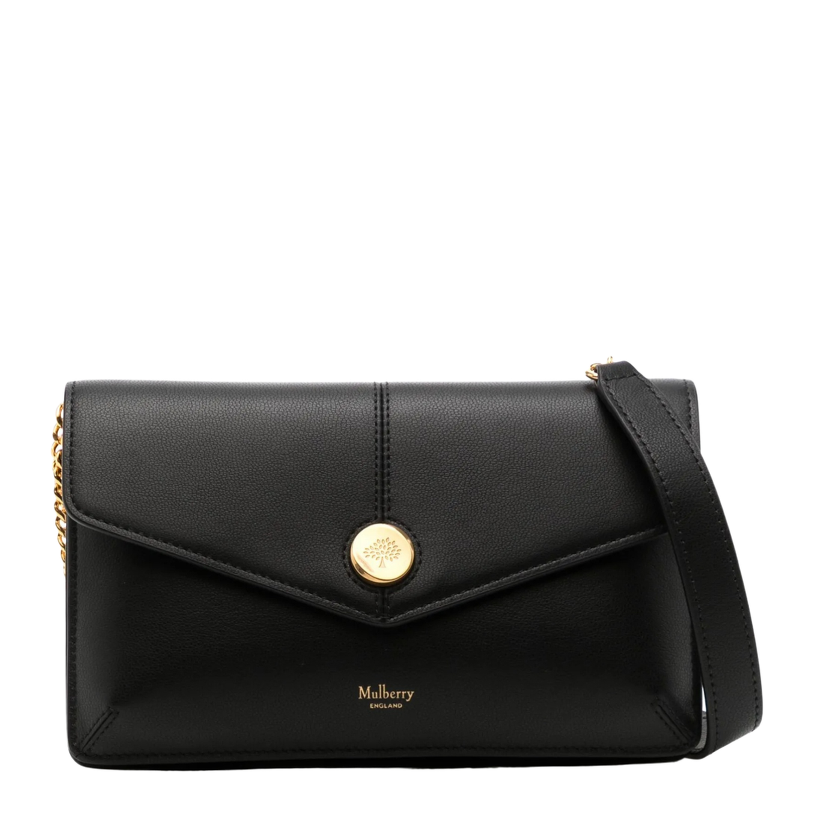 Press-Stud Fastening Chain Strap Bag - Image 1