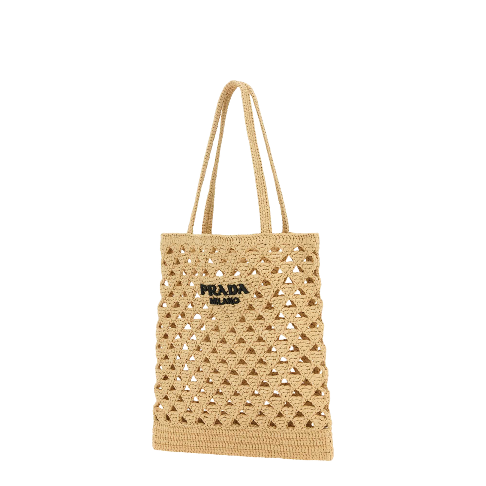 Medium Straw Tote - Natural - Image 2