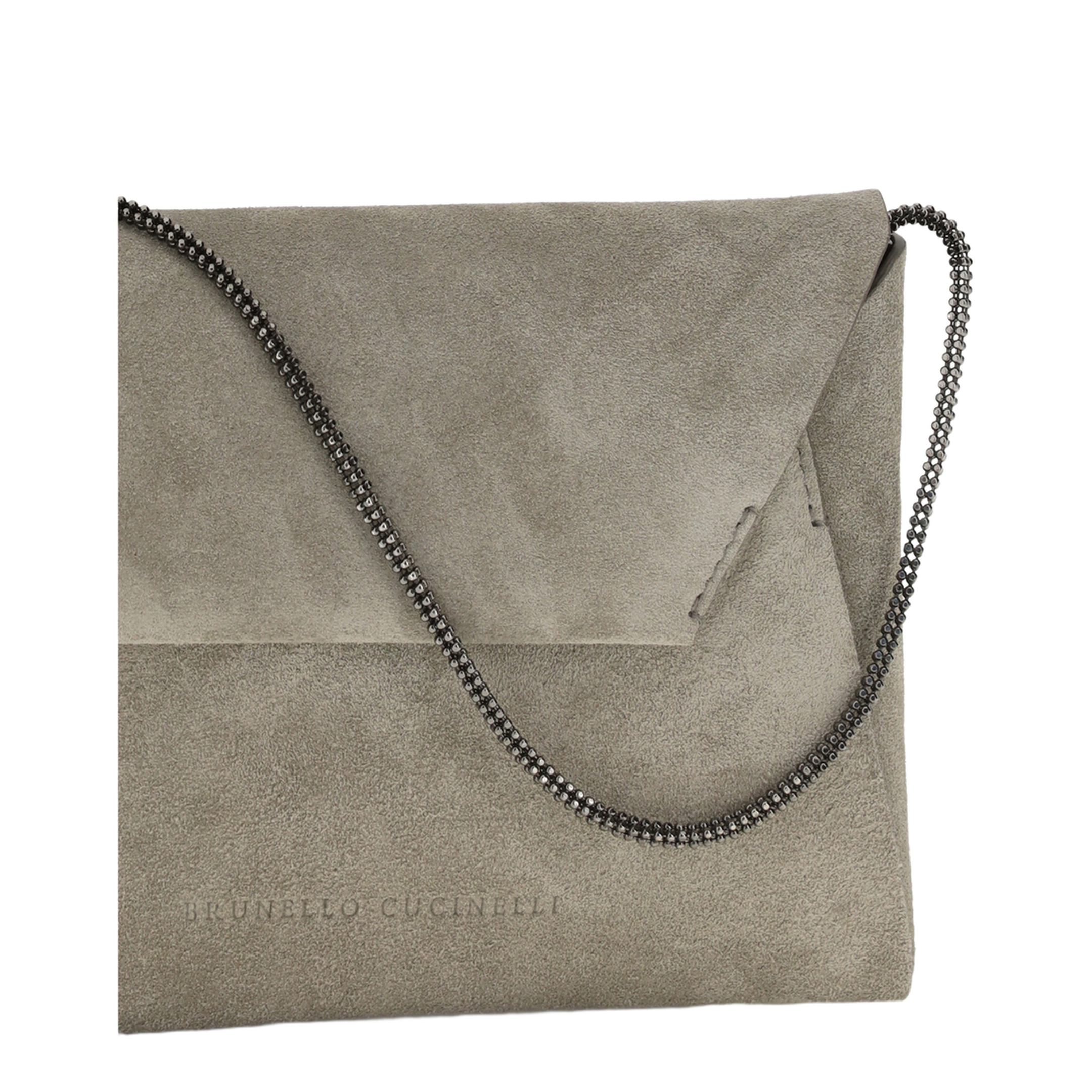 Duo Suede Clutch Bag - Image 4