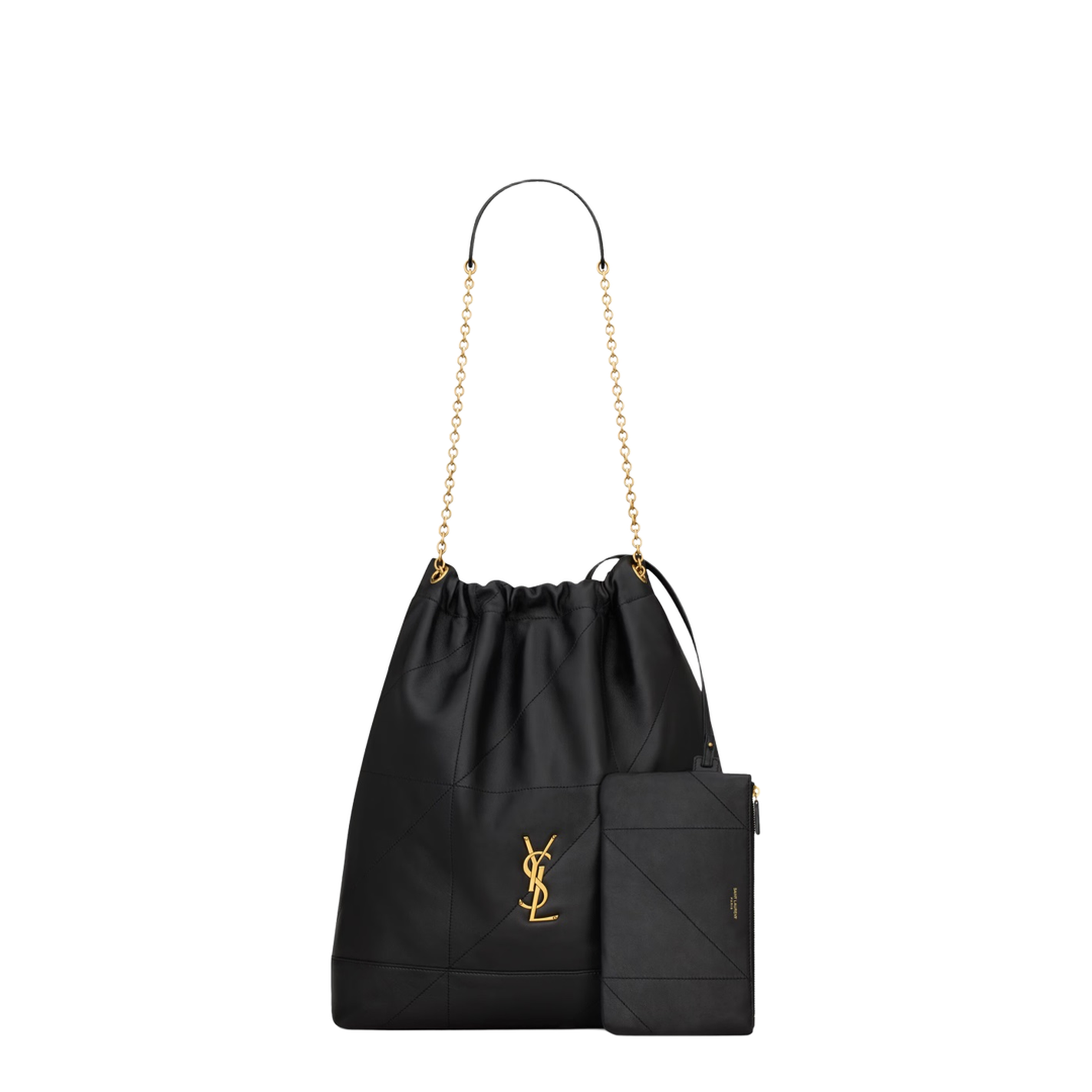 Jamie Large Nappa Bucket Bags - Black - Image 3