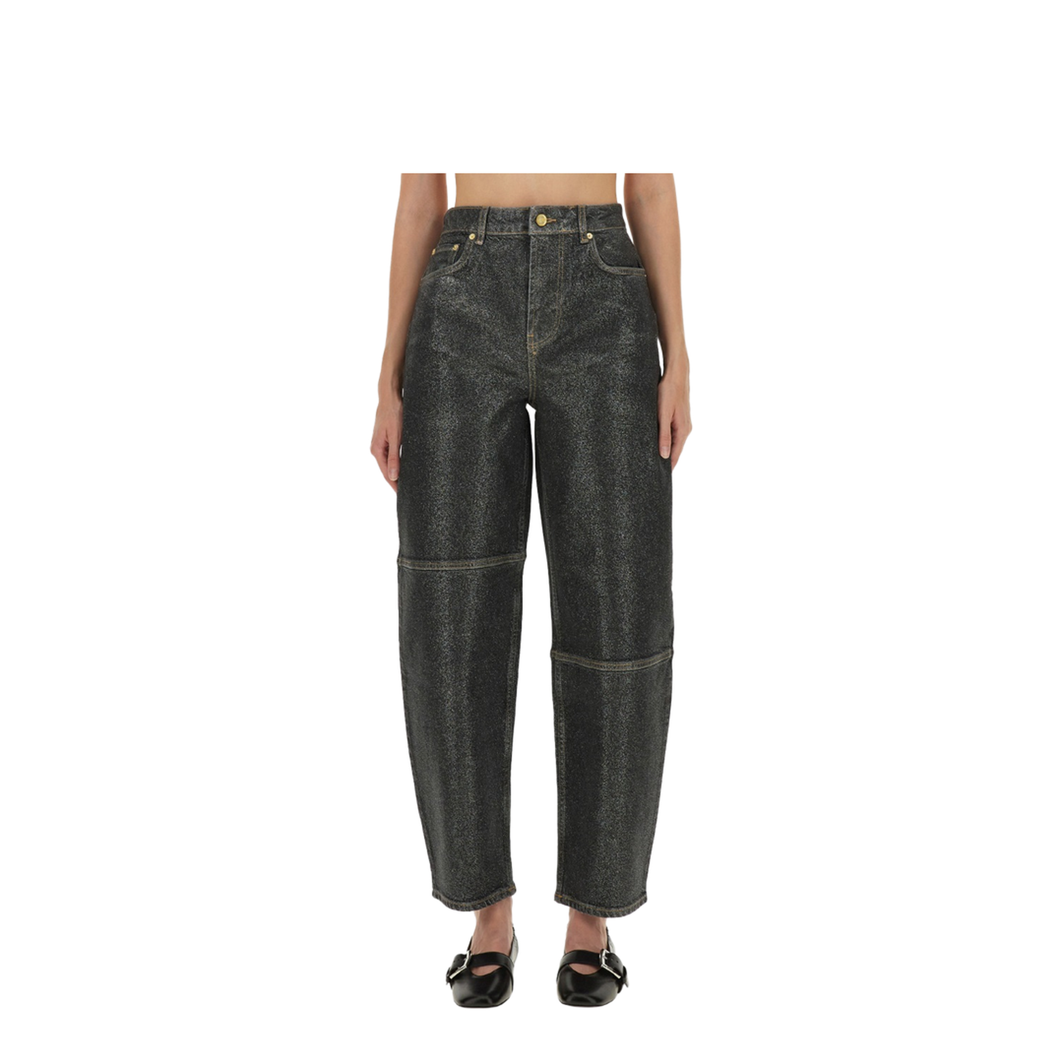 Organic Cotton Denim Jeans - Black - Image 1